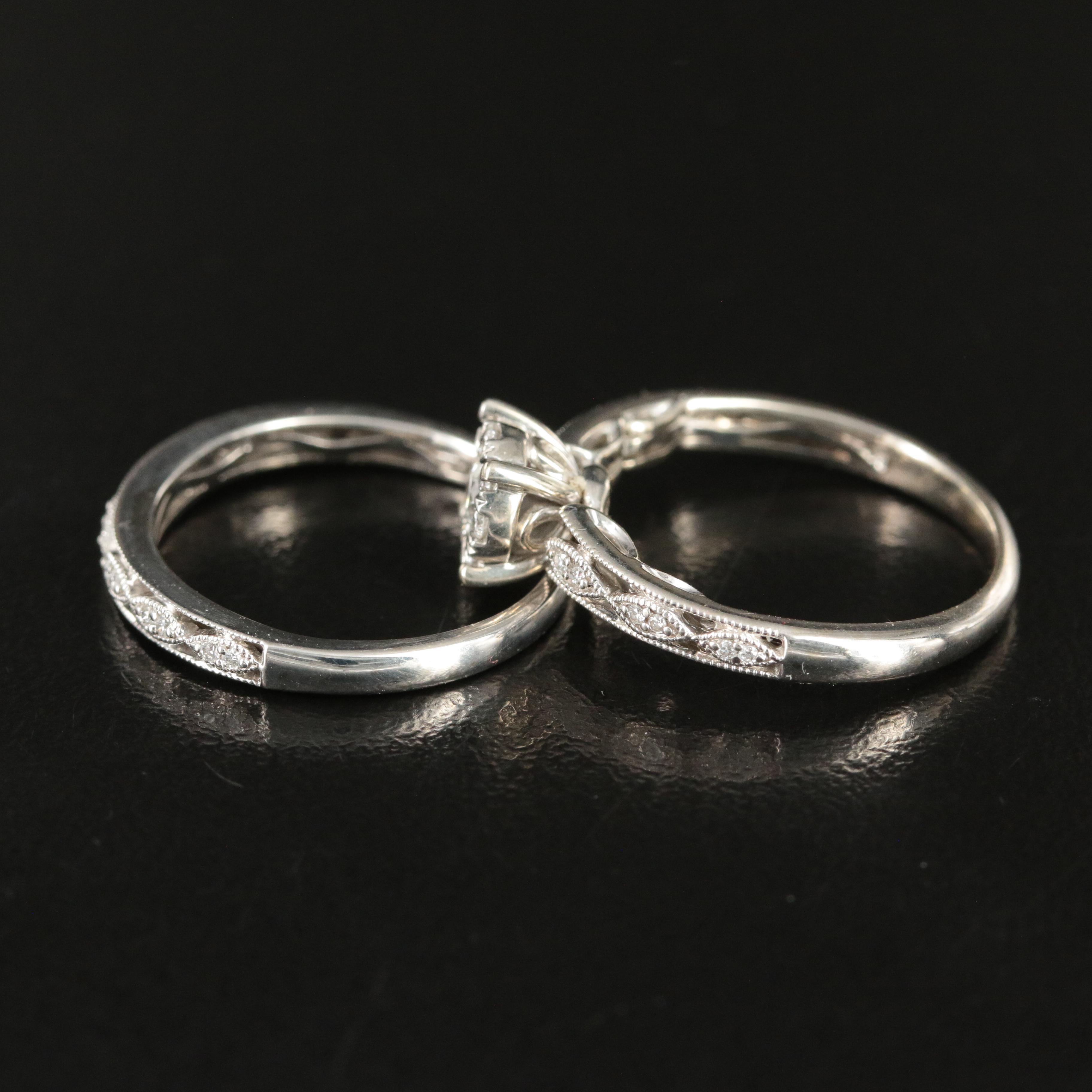 14K 0.39 CTW Diamond Ring Set