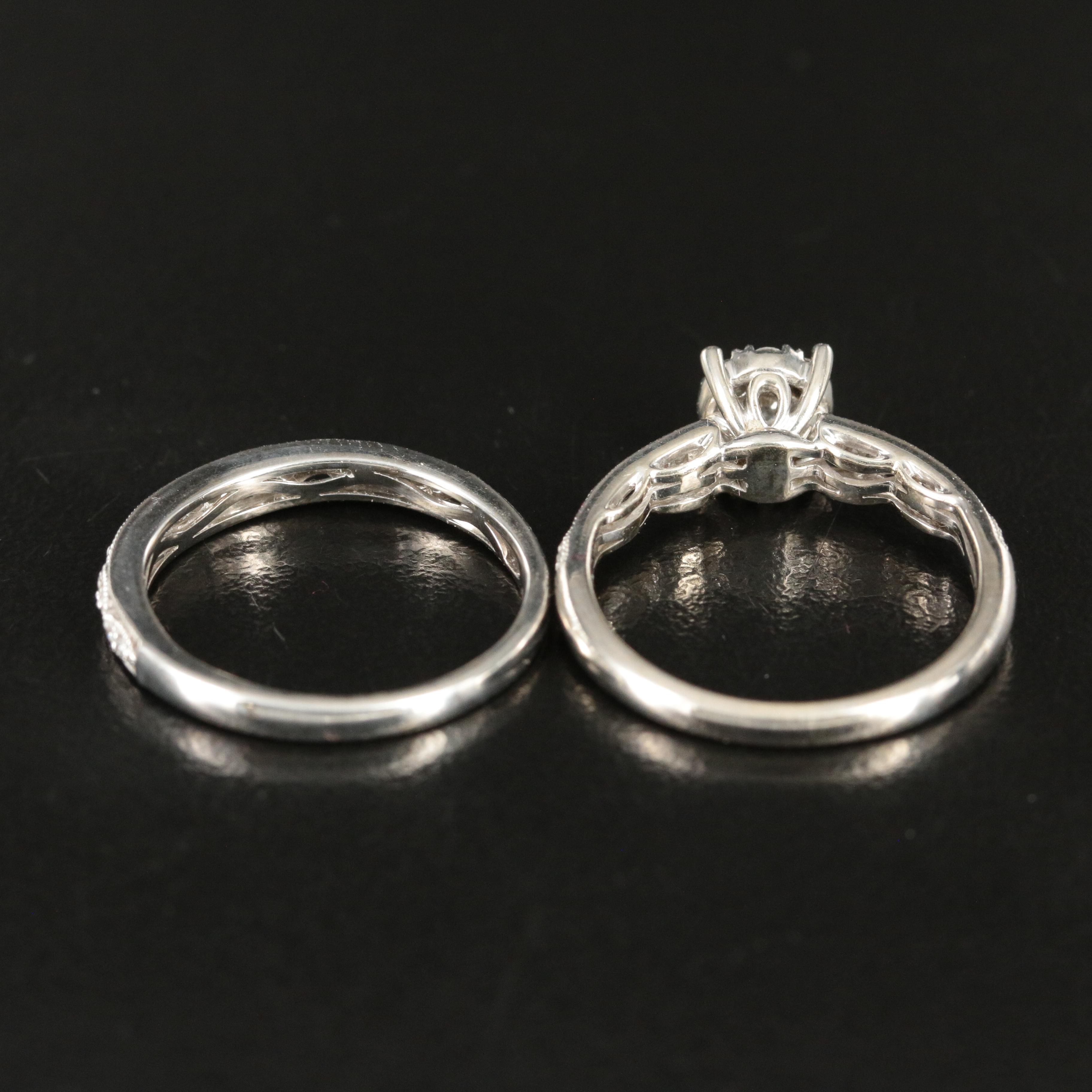 14K 0.39 CTW Diamond Ring Set