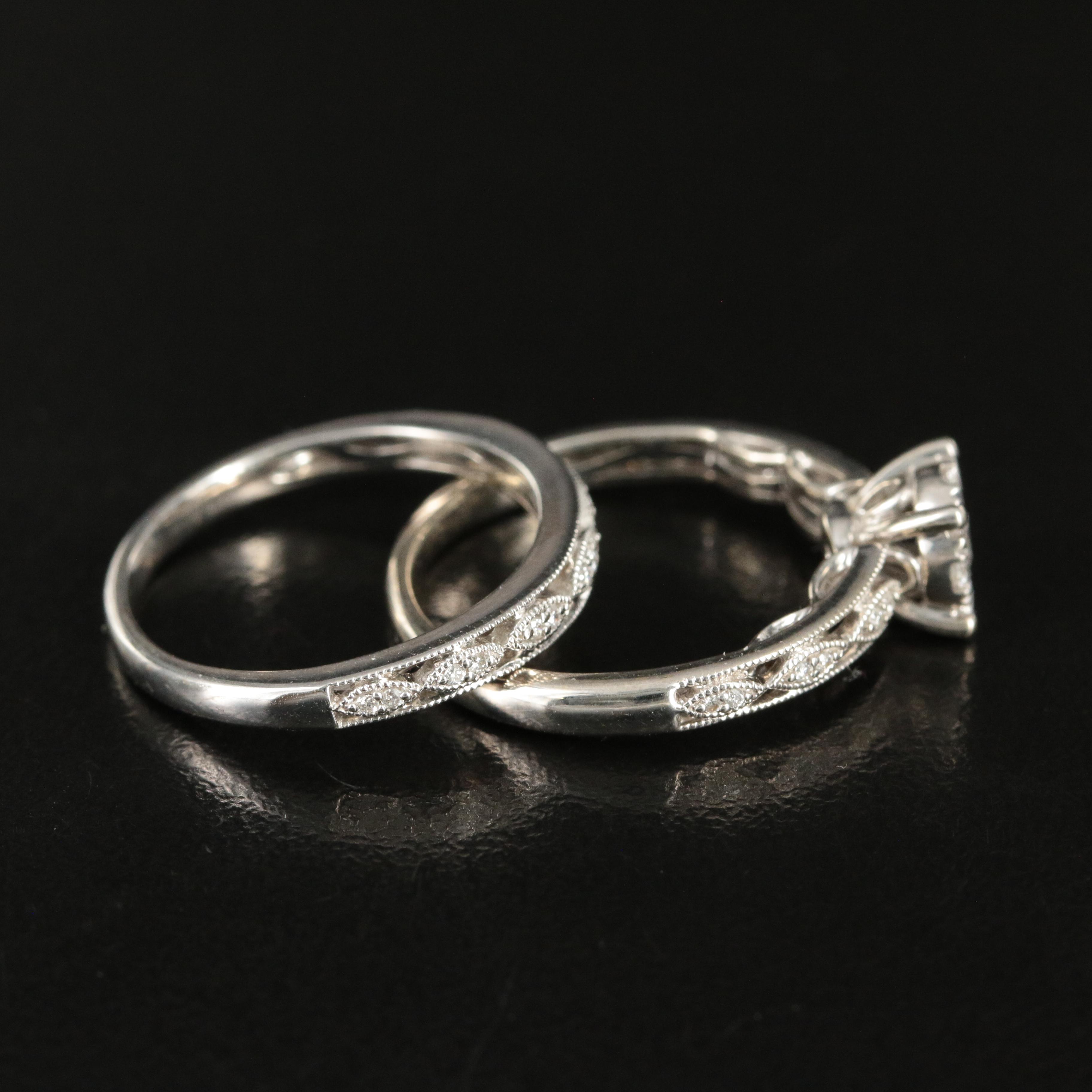 14K 0.39 CTW Diamond Ring Set