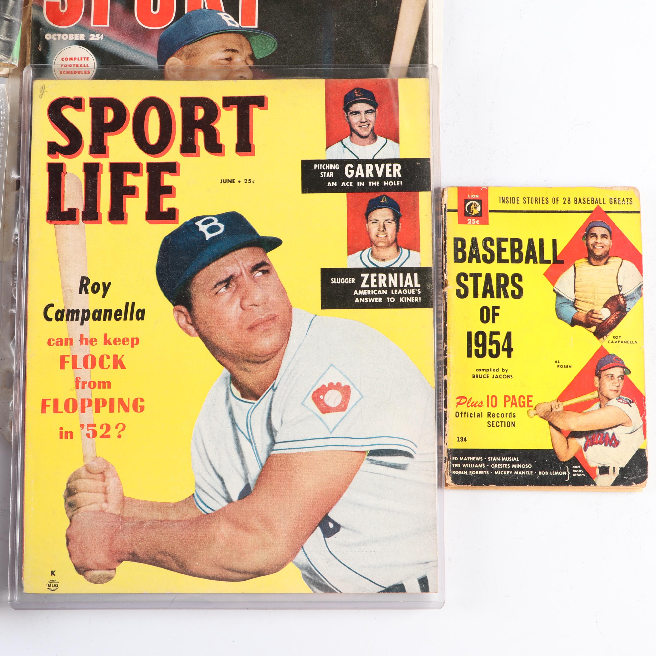 Roy Campanella Signed Sport Legends Figurine with Books, Vinyl Albums, and More