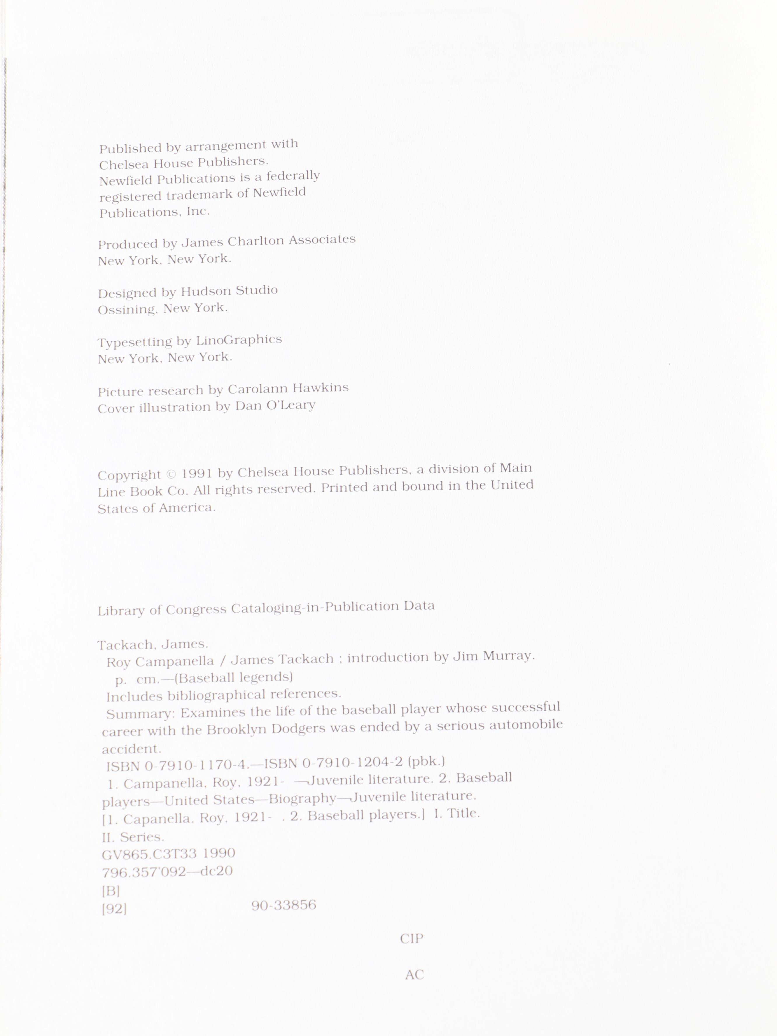 Roy Campanella Signed Sport Legends Figurine with Books, Vinyl Albums, and More