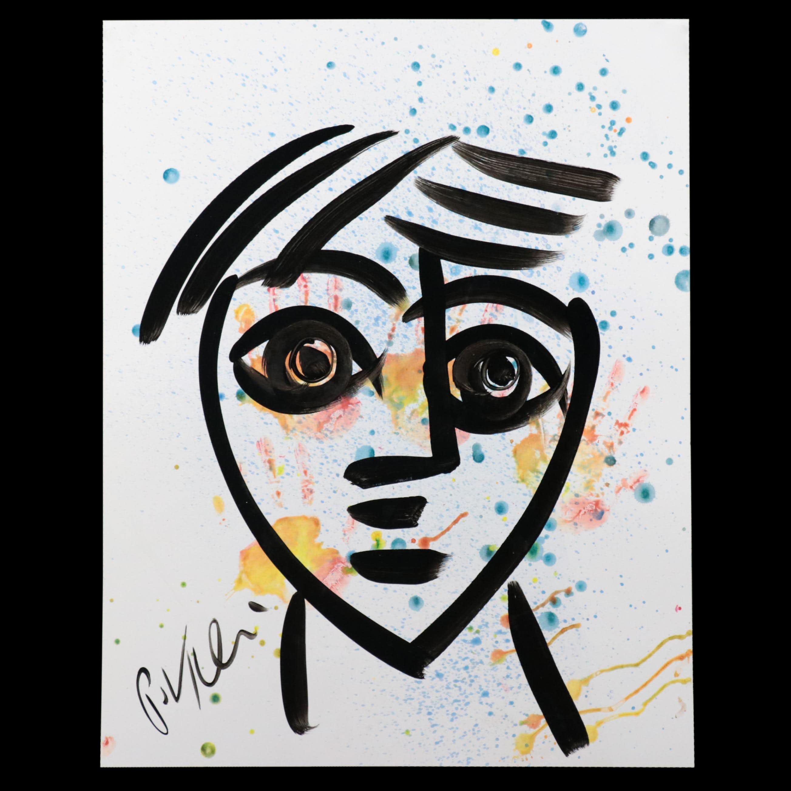 Peter Keil Abstract Acrylic Portrait