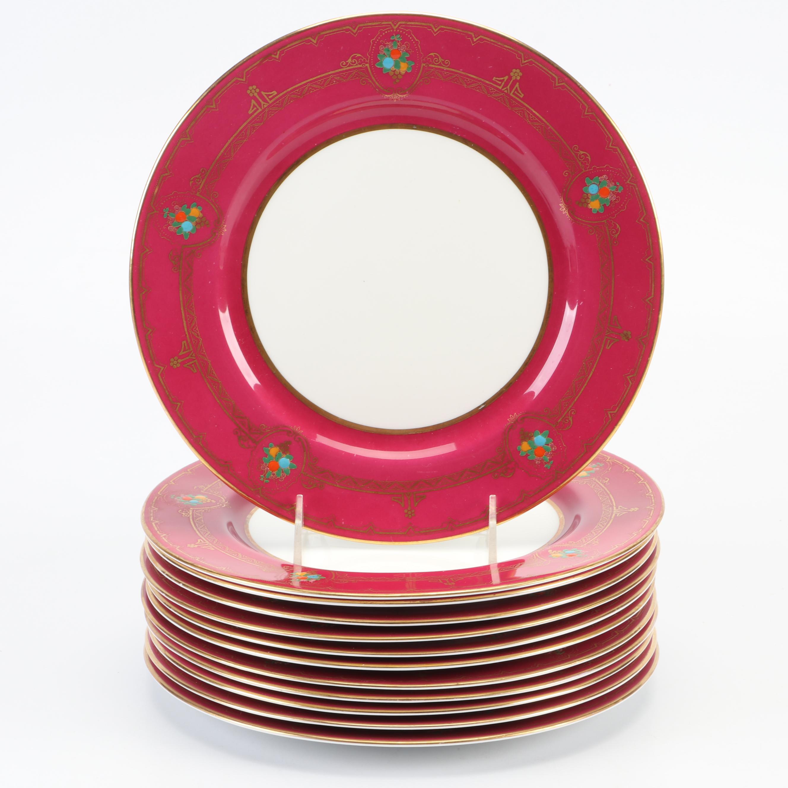 Adderley's Ltd English Ceramic Plates, Early to Mid-20th Century