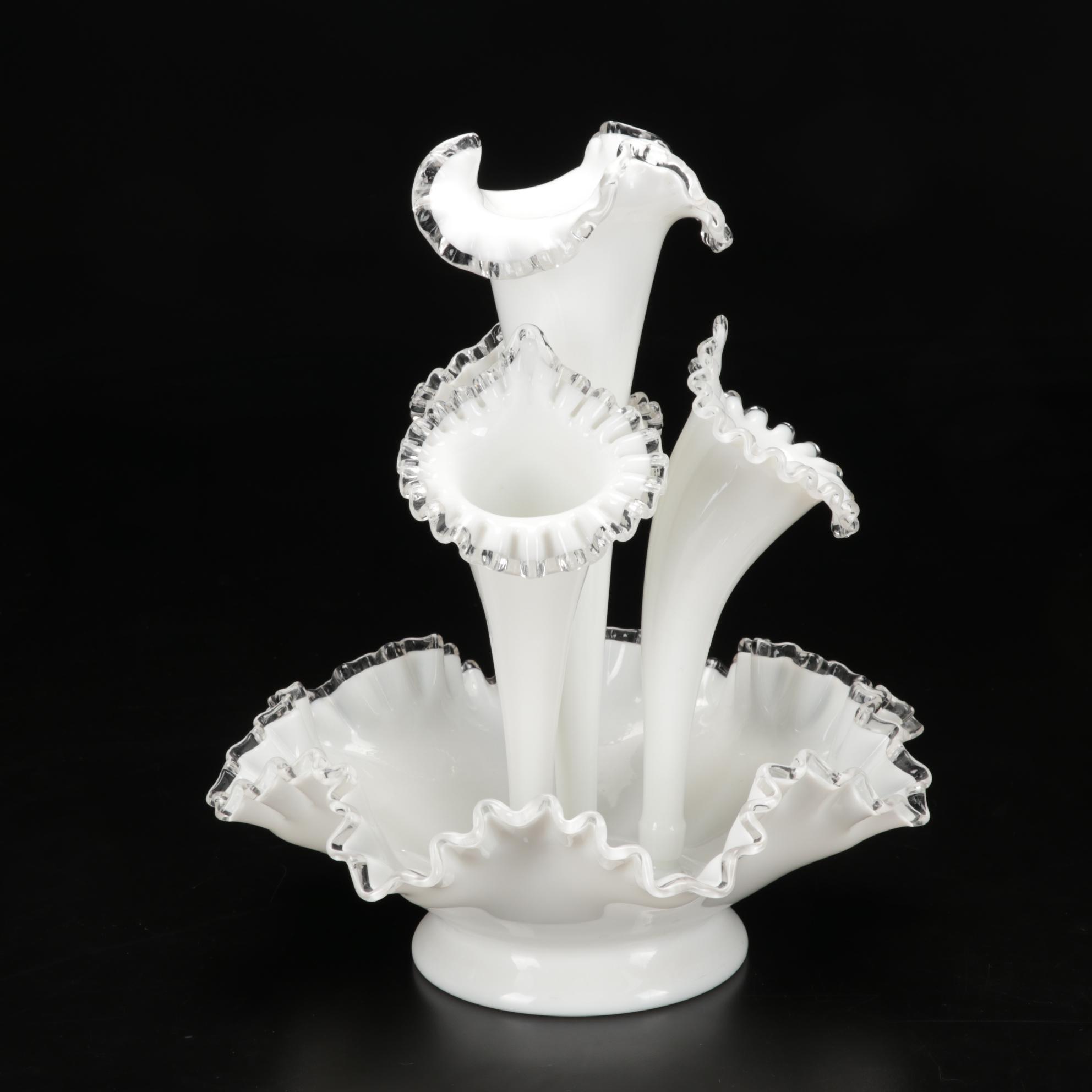 Fenton "Silver Crest" Epergne Everything But The House