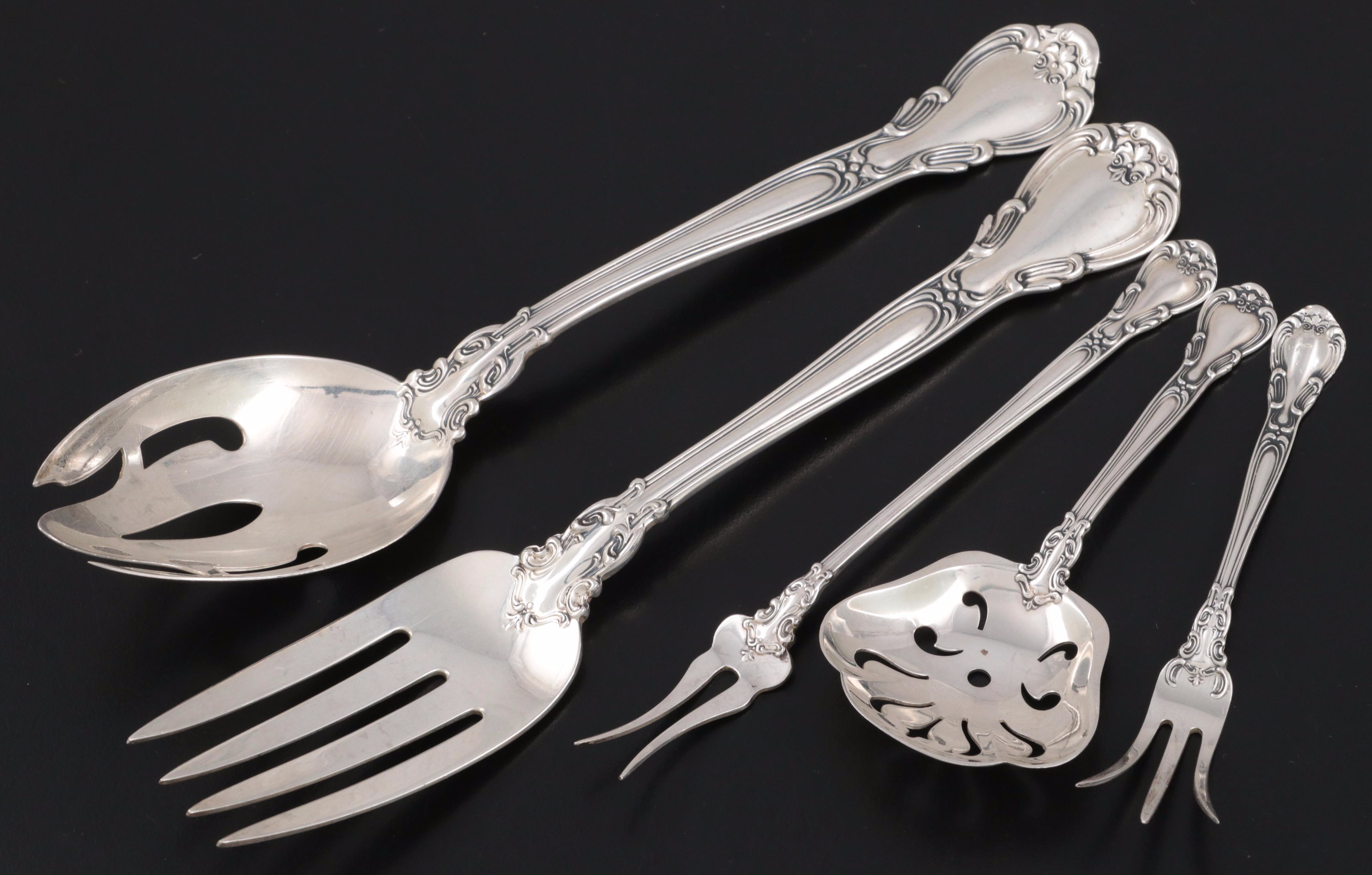 Gorham Sterling Silver "Chantilly" Lemon Fork and Other Serving