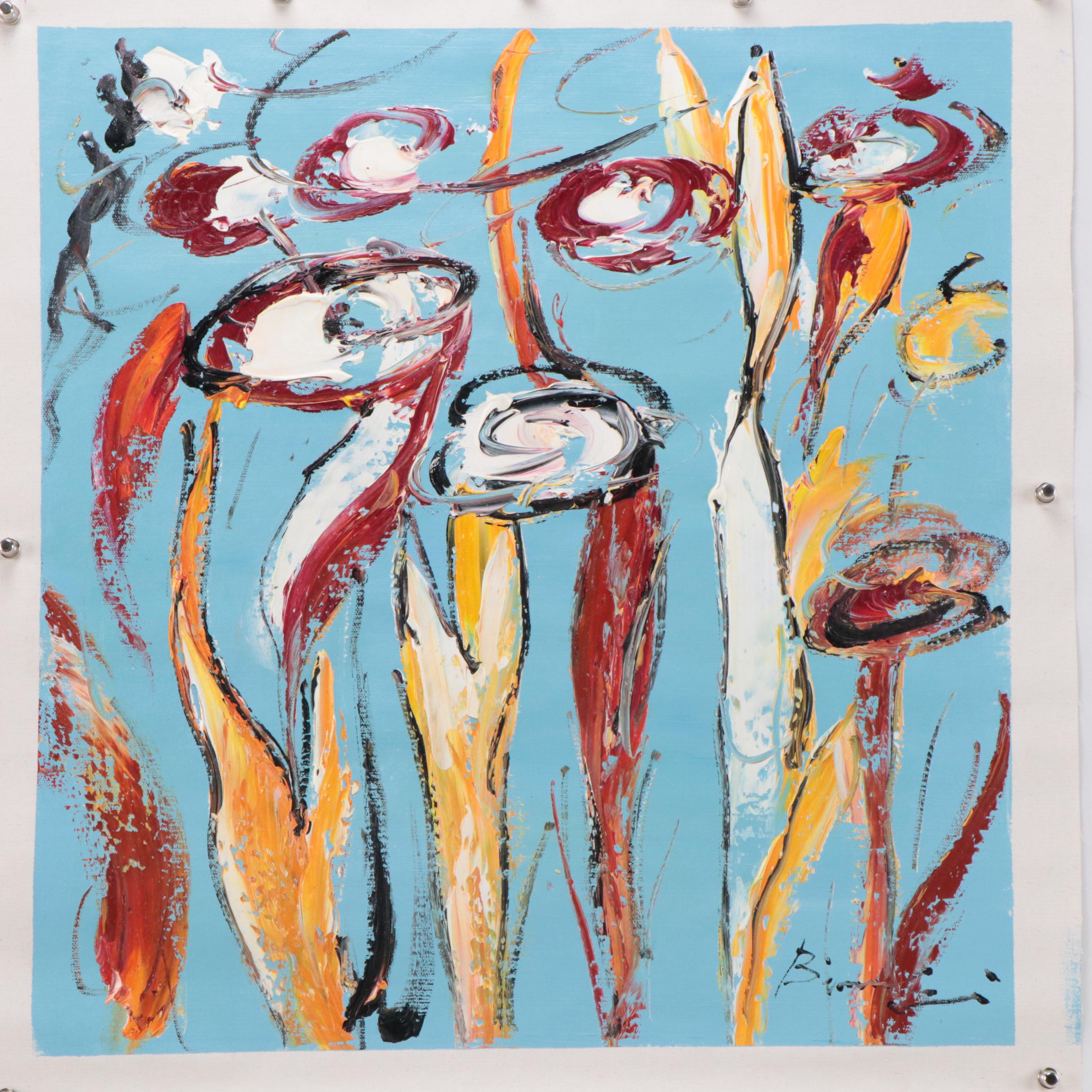 Bing Abstract Oil Painting, 21st Century