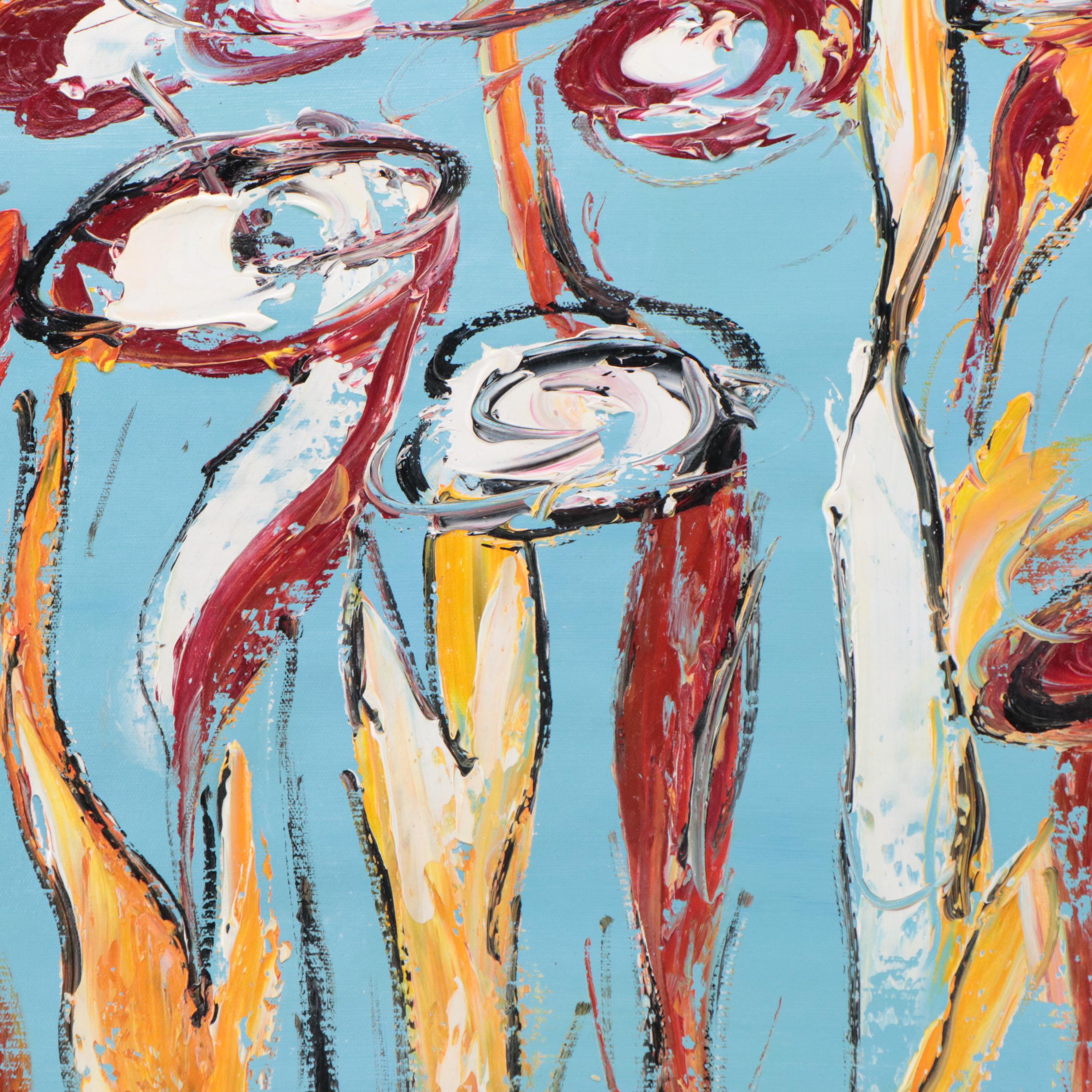 Bing Abstract Oil Painting, 21st Century