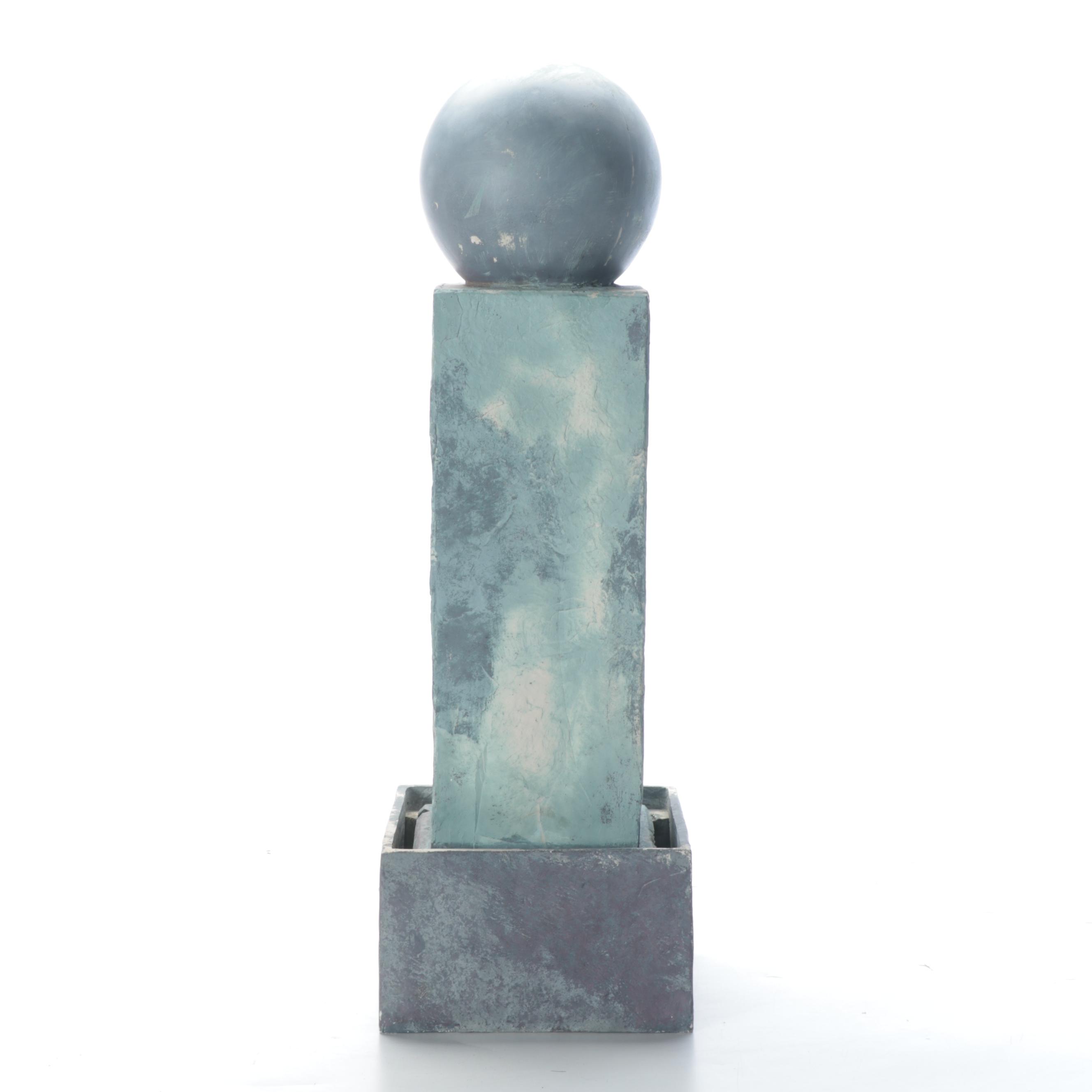 Postmodernist Style Cast Plaster Outdoor Fountain