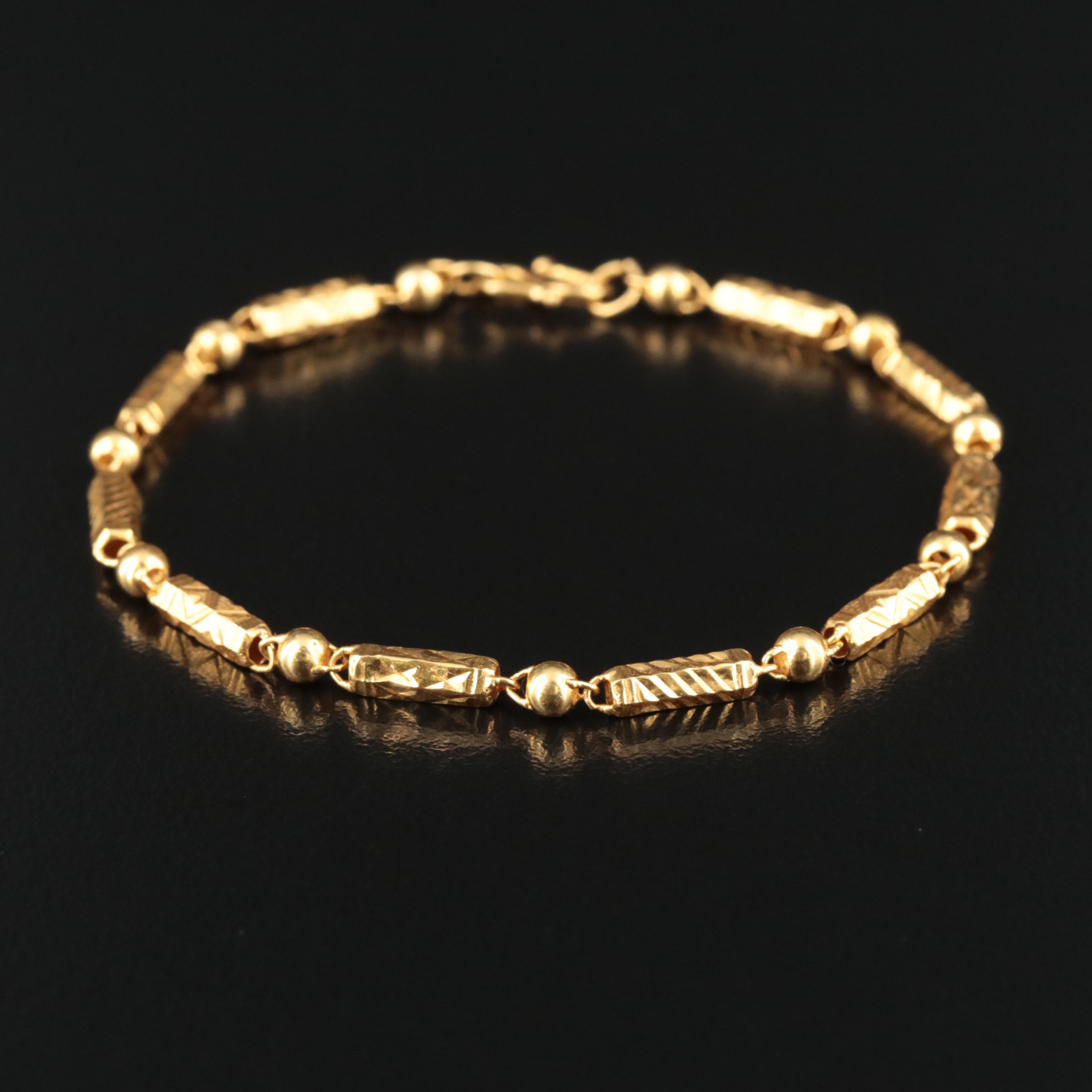 24K Baht Style Bracelet