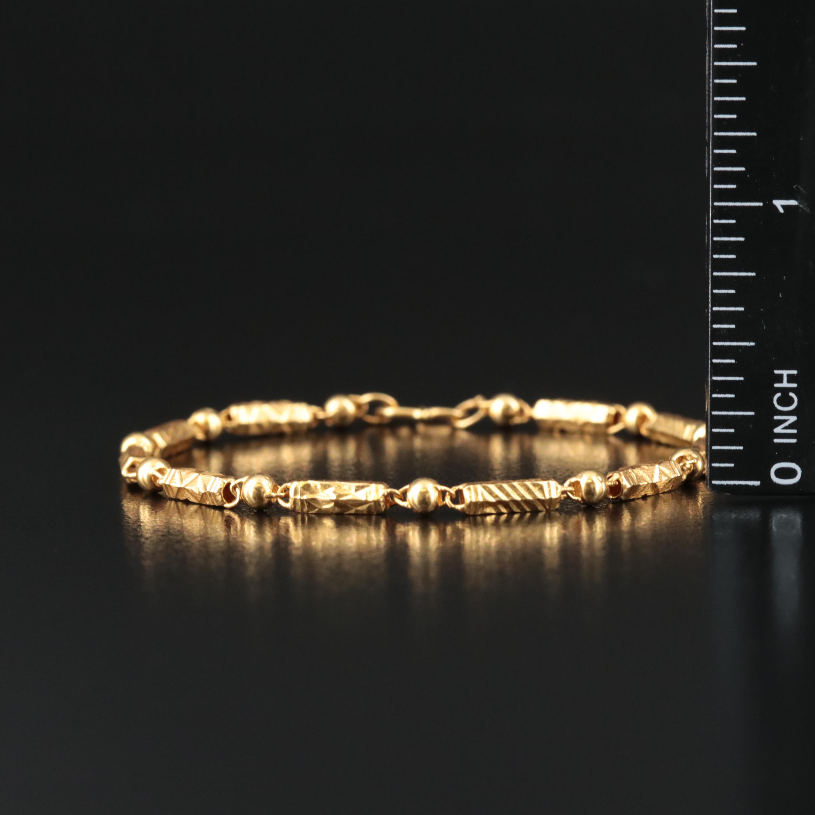 24K Baht Style Bracelet