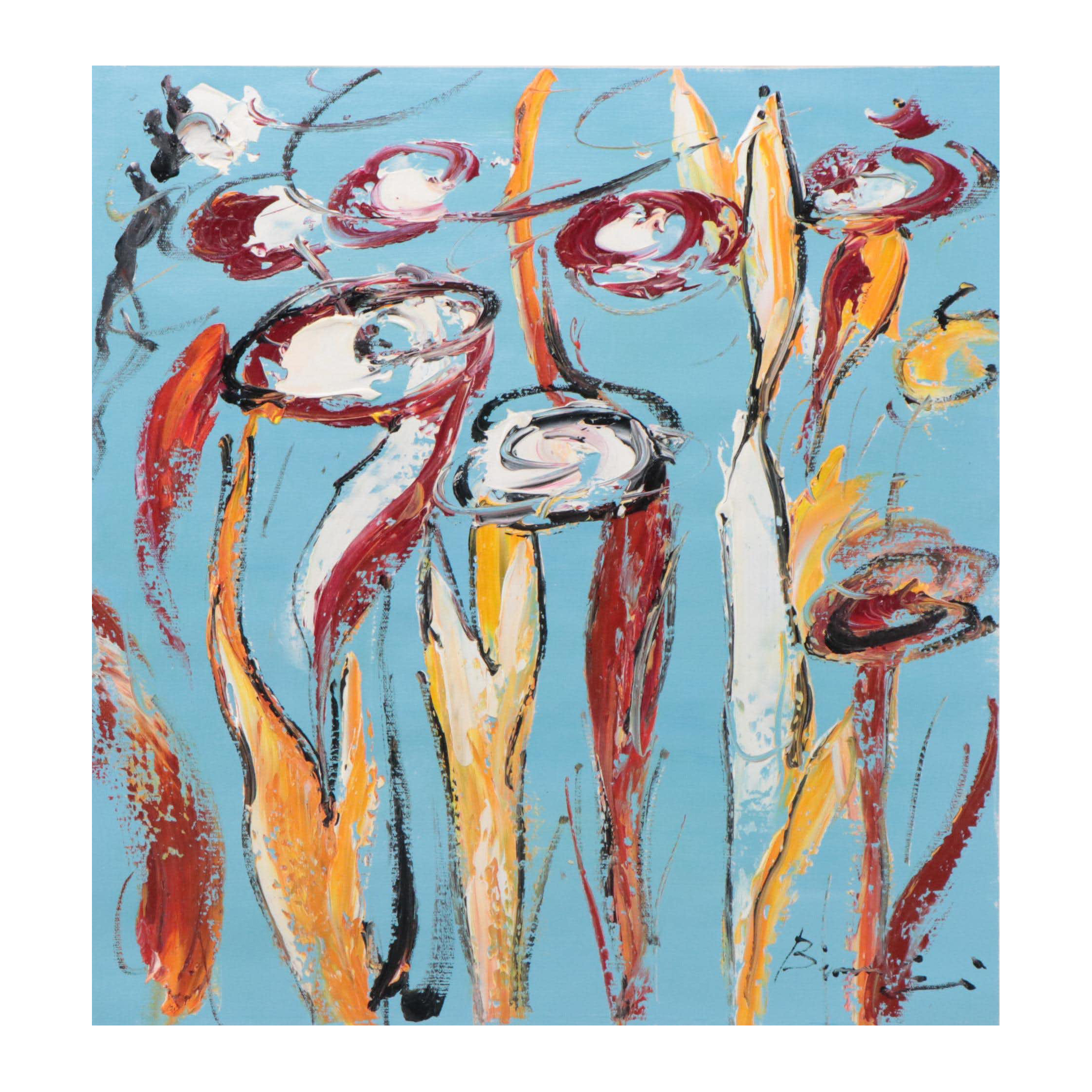 Bing Abstract Oil Painting, 21st Century