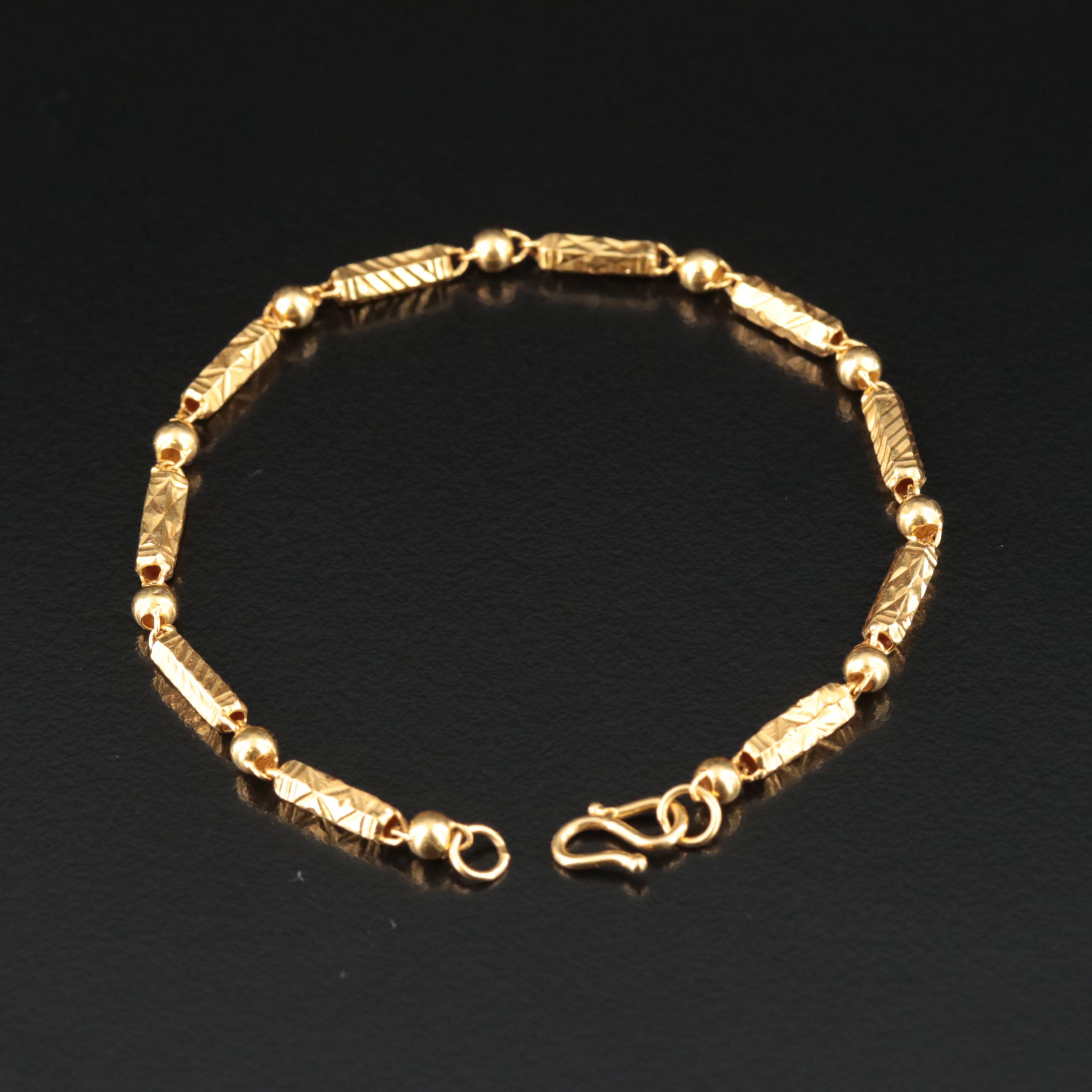 24K Baht Style Bracelet
