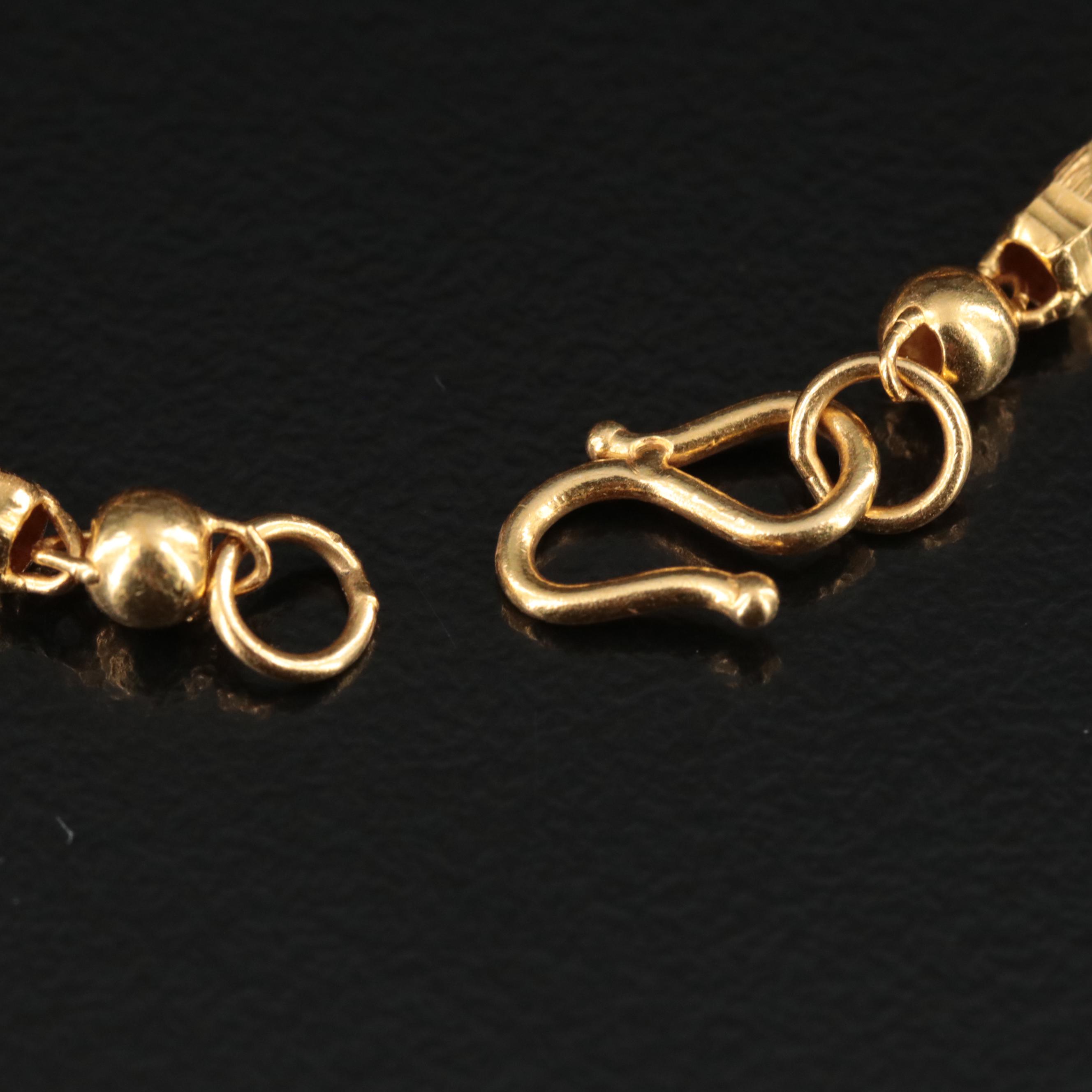 24K Baht Style Bracelet