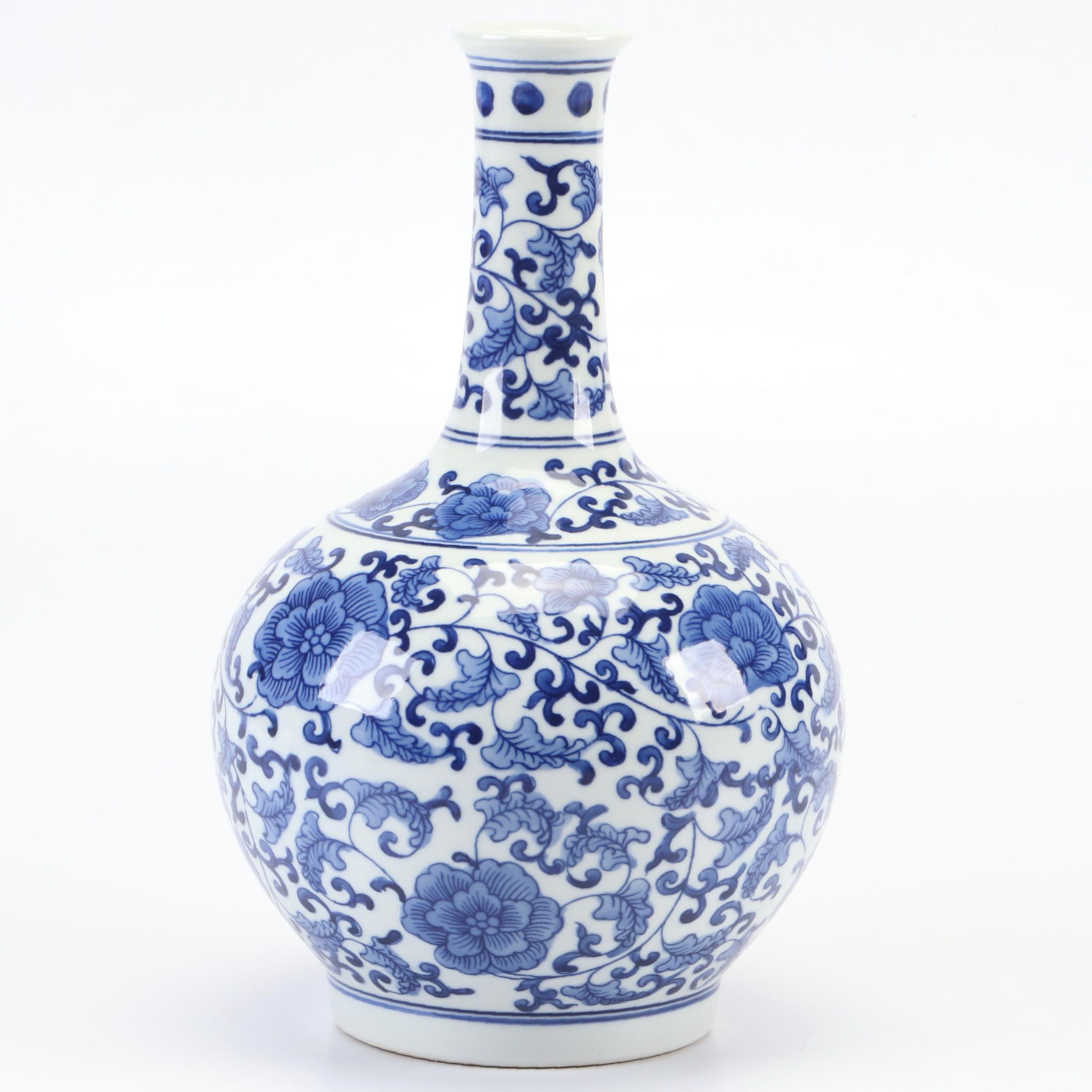 Chinese Blue and White Porcelain Tiangiuping Vase