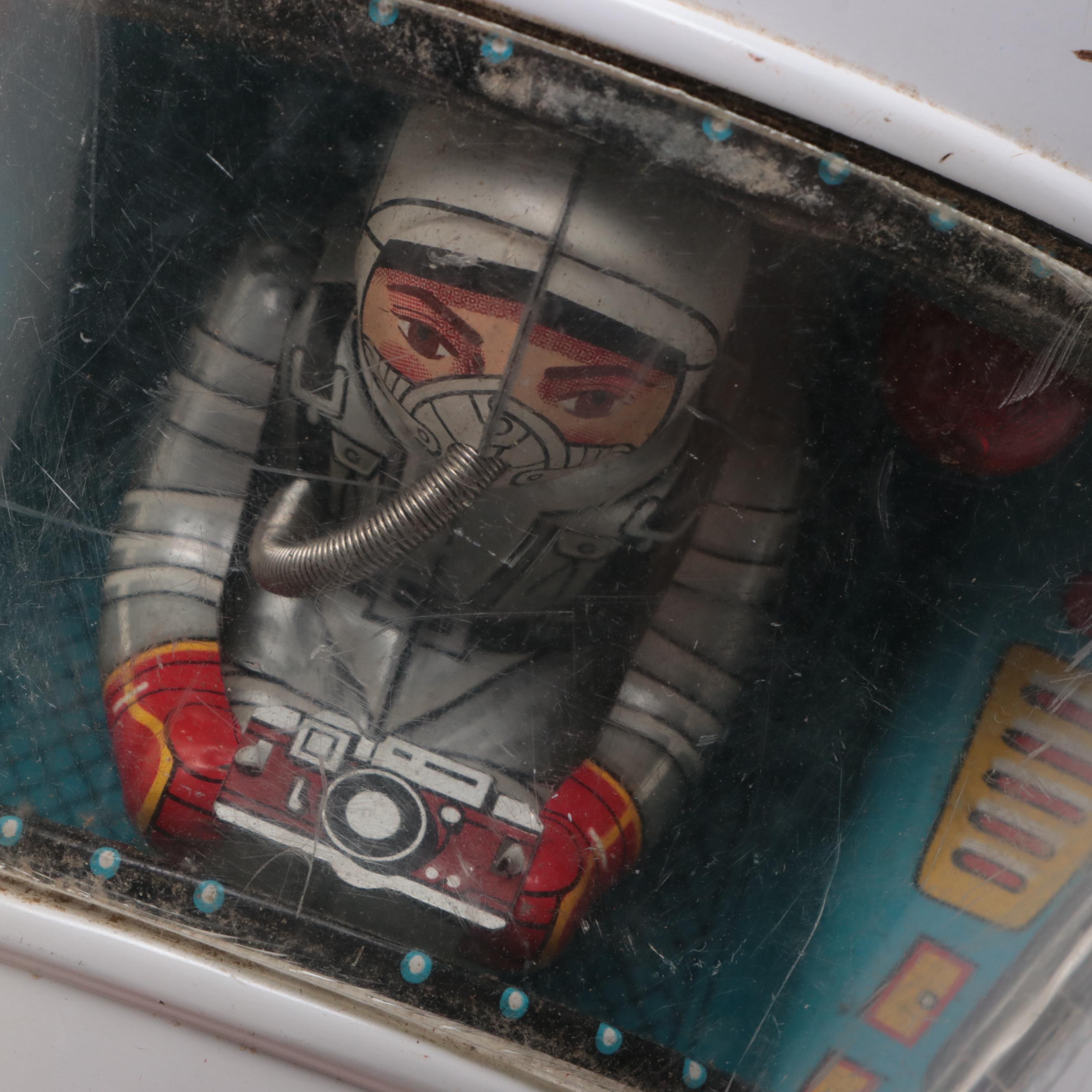 Modern Toys Space Capsule 5 Tin Lithograph Toy, Mid-20th Century