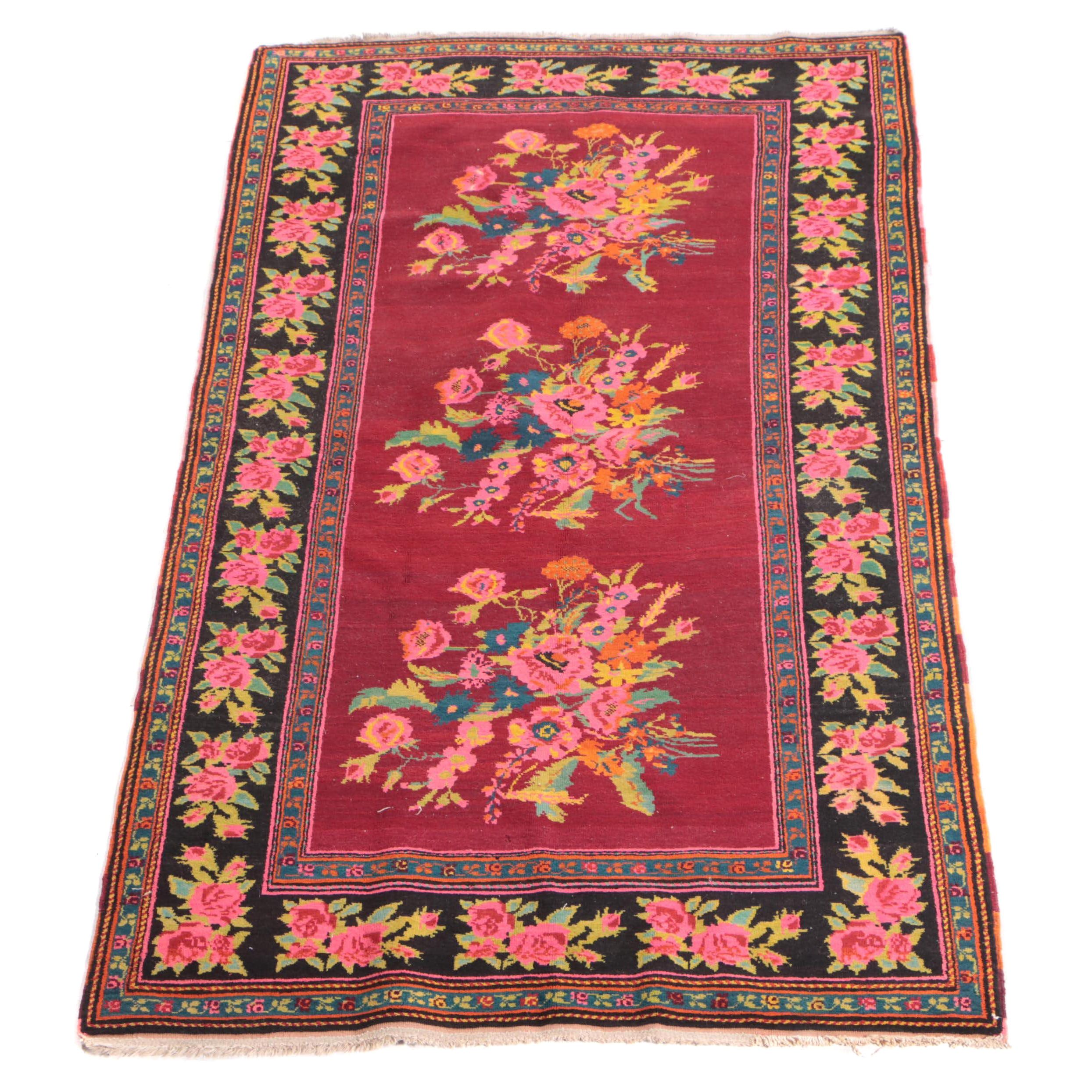 4'6 x 8'10 Hand-Knotted Caucasian Karabagh Area Rug