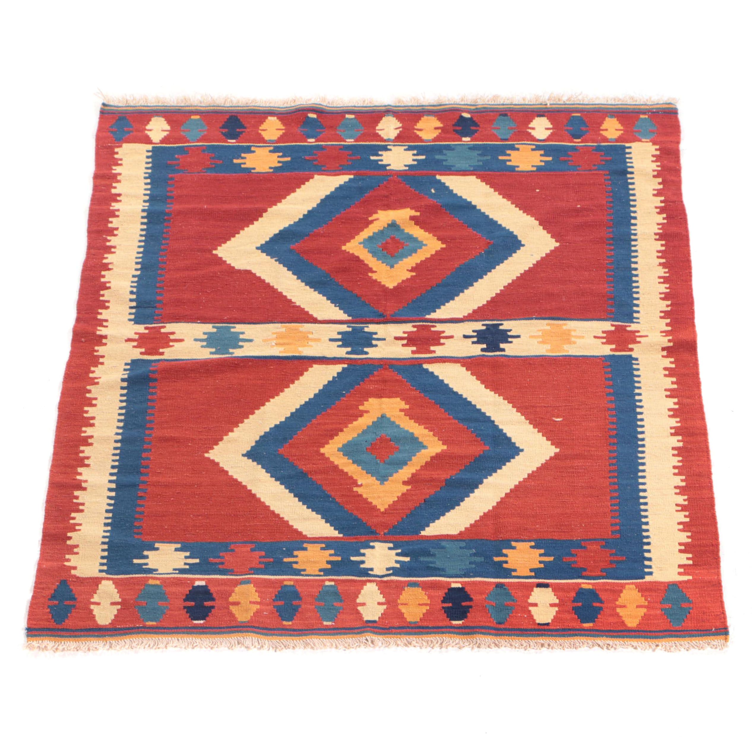 5'5 x 7'3 Handwoven Persian Kilim Area Rug