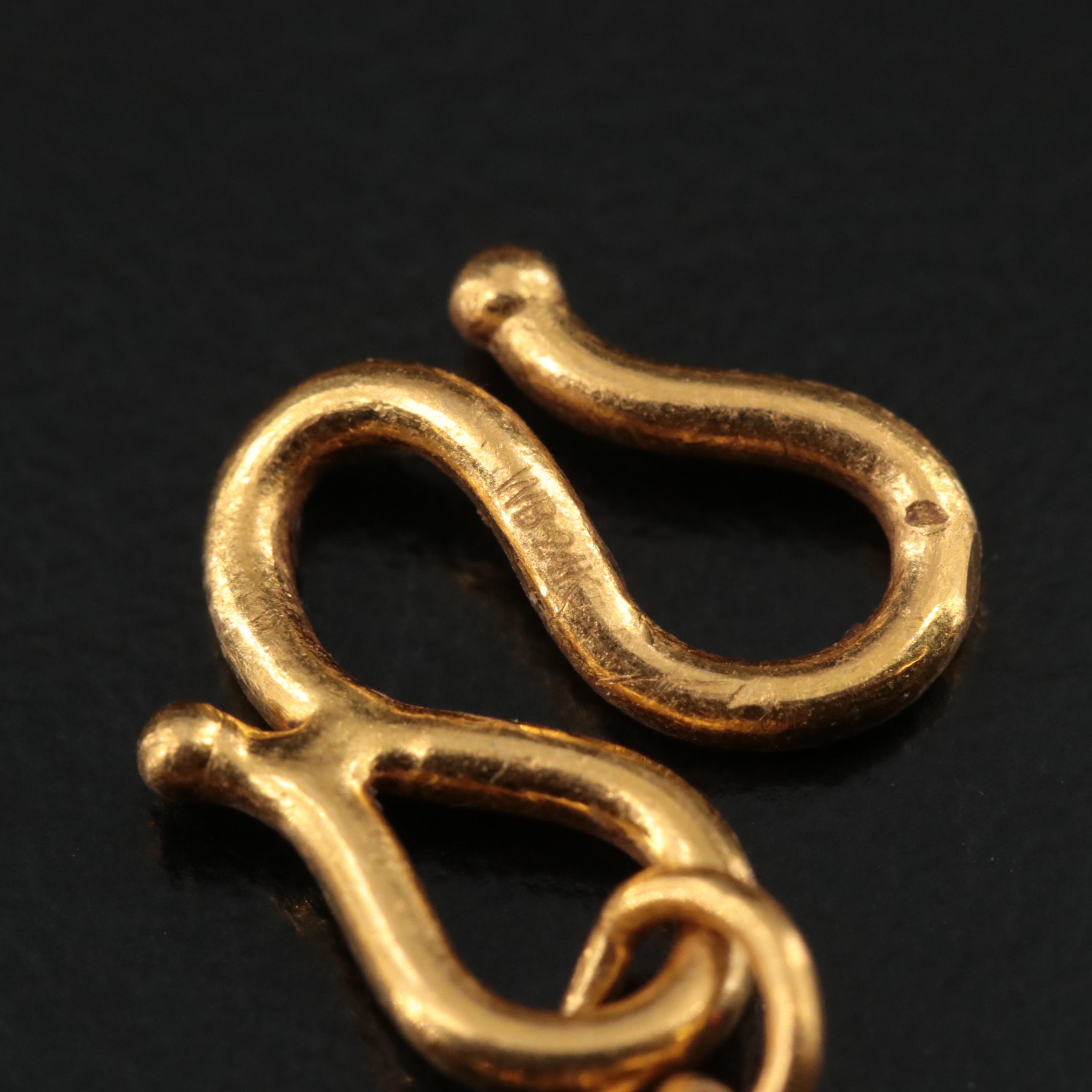 24K Baht Style Chain Necklace