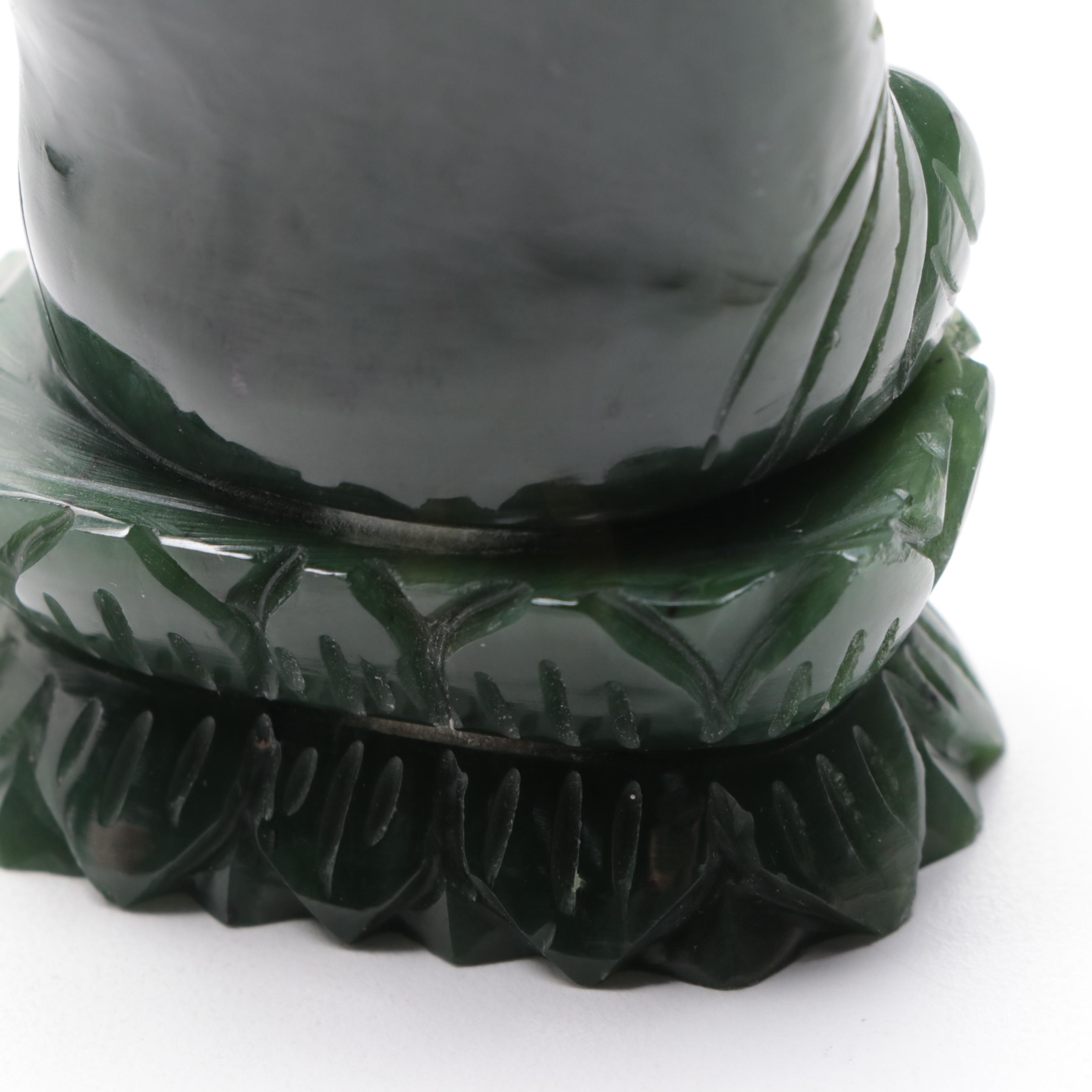 Chinese Carved Nephrite Buddha Figures