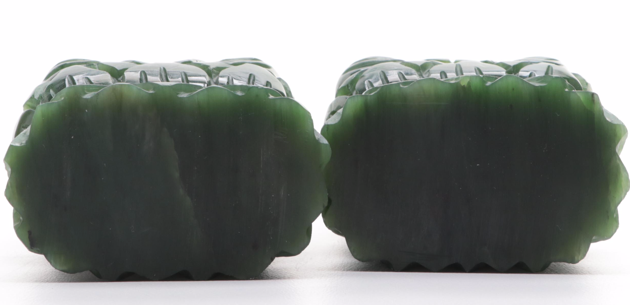 Chinese Carved Nephrite Buddha Figures