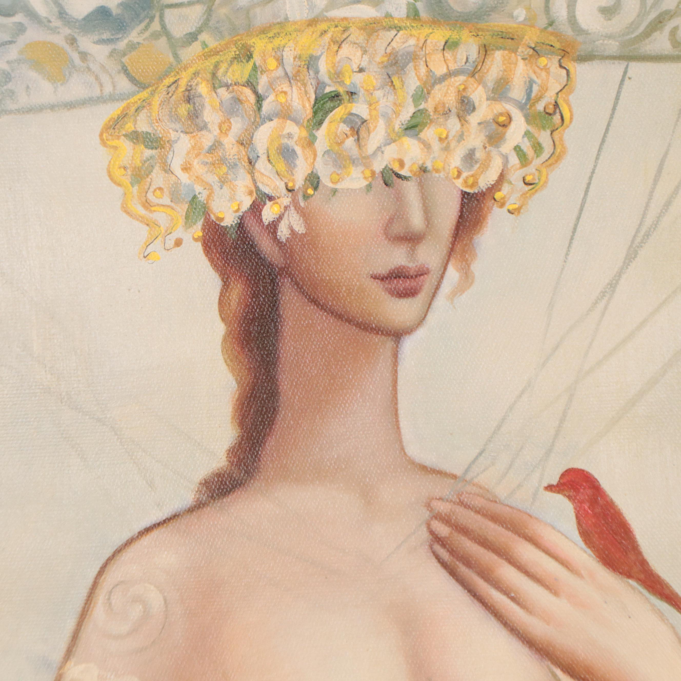 Amy Lin Portrait Oil Painting, 21st Century