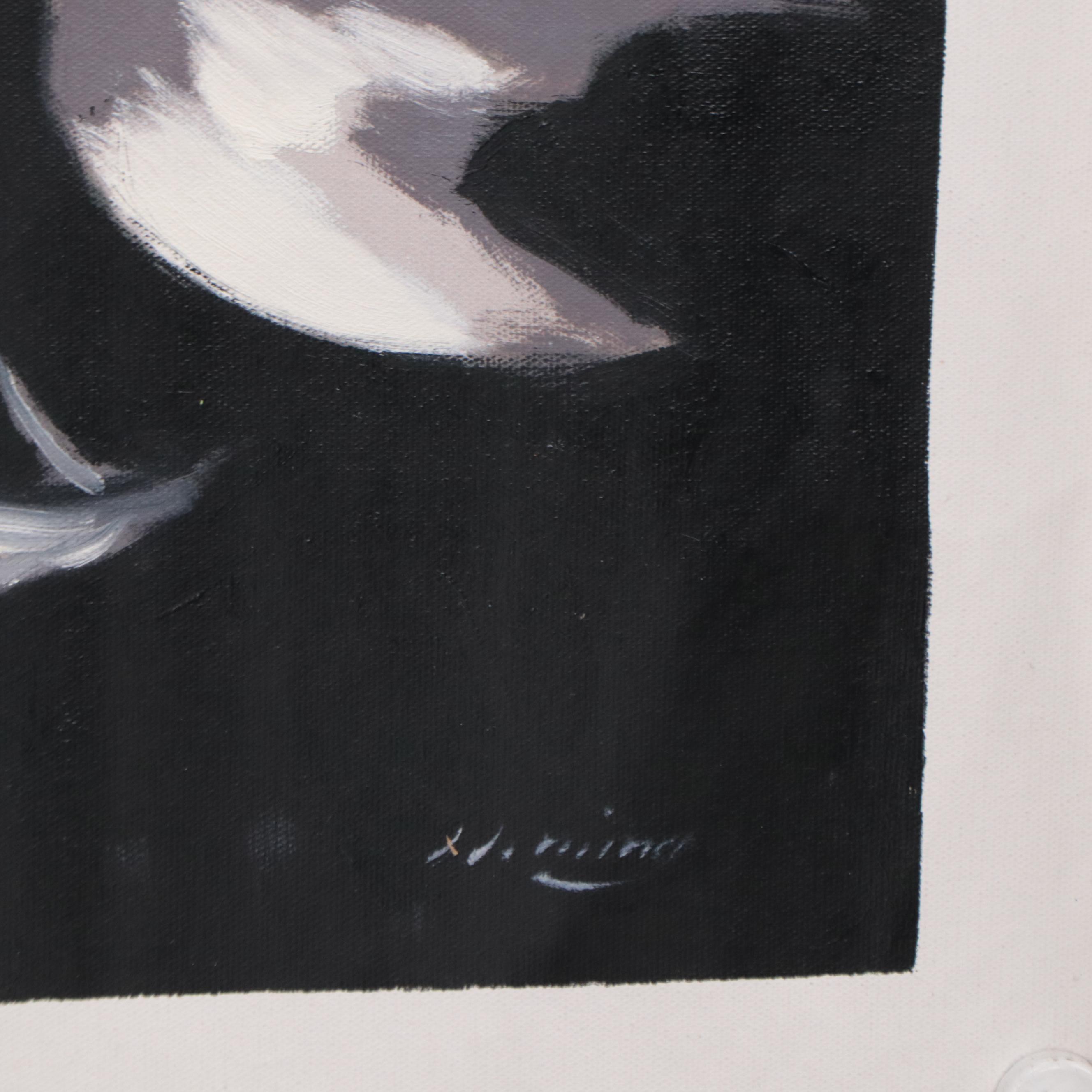 N. Ming Oil Painting of Marilyn Monroe, 21st Century