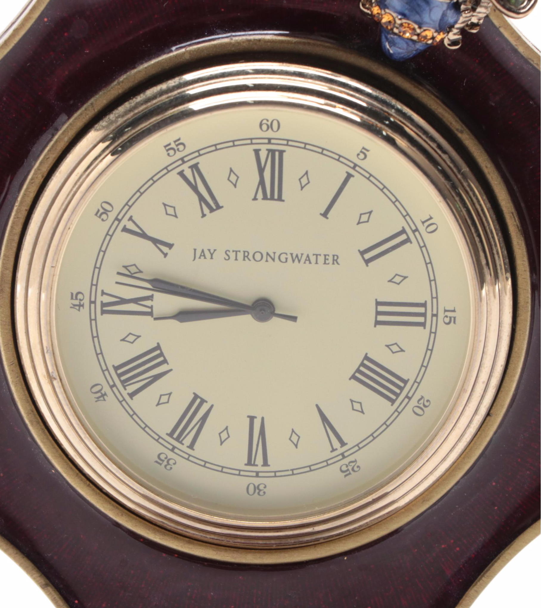 Jay Strongwater Enameled Metal Bee Desk Clock