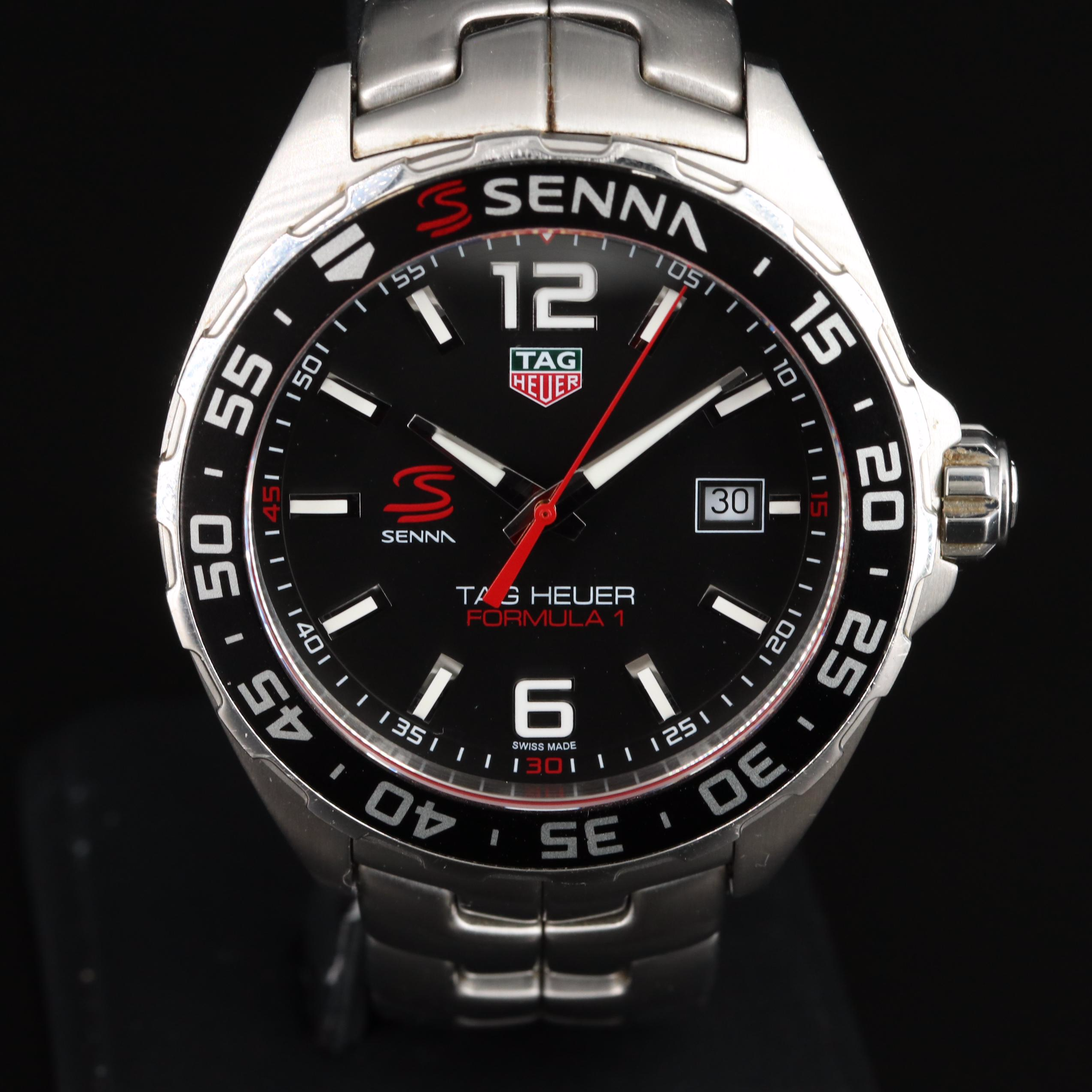 TAG Heuer Formula 1 Senna Special Edition 43MM Steel Quartz Watch