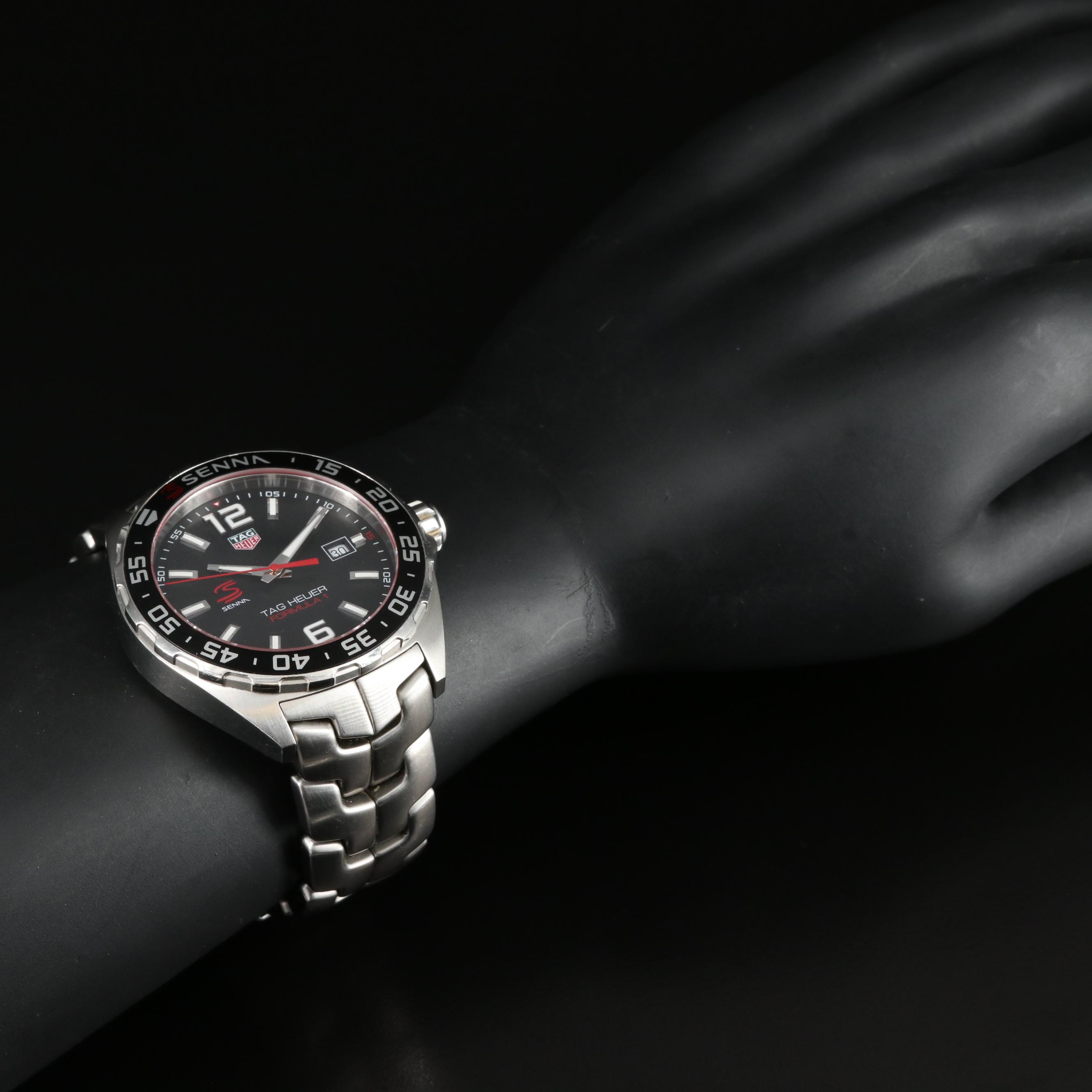 TAG Heuer Formula 1 Senna Special Edition 43MM Steel Quartz Watch