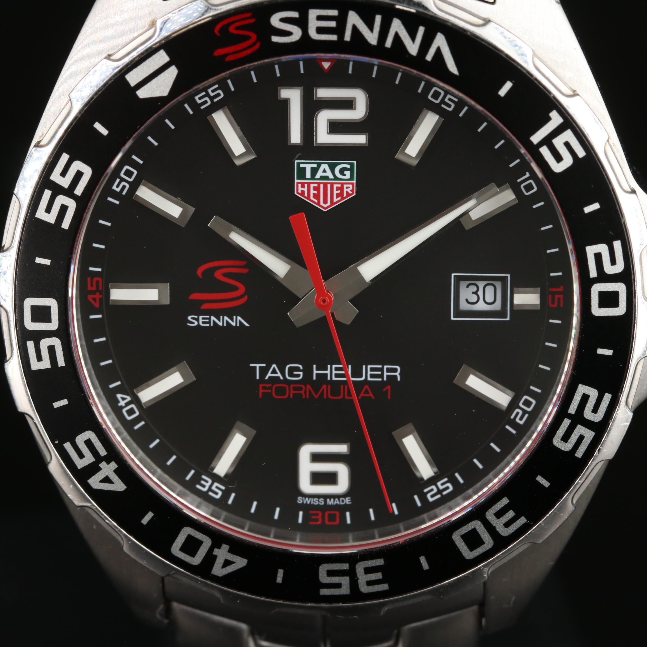 TAG Heuer Formula 1 Senna Special Edition 43MM Steel Quartz Watch