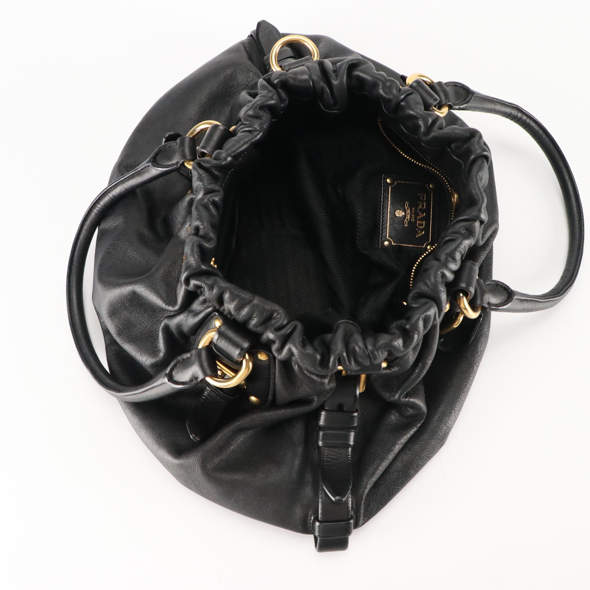 Prada Black Leather Handbag