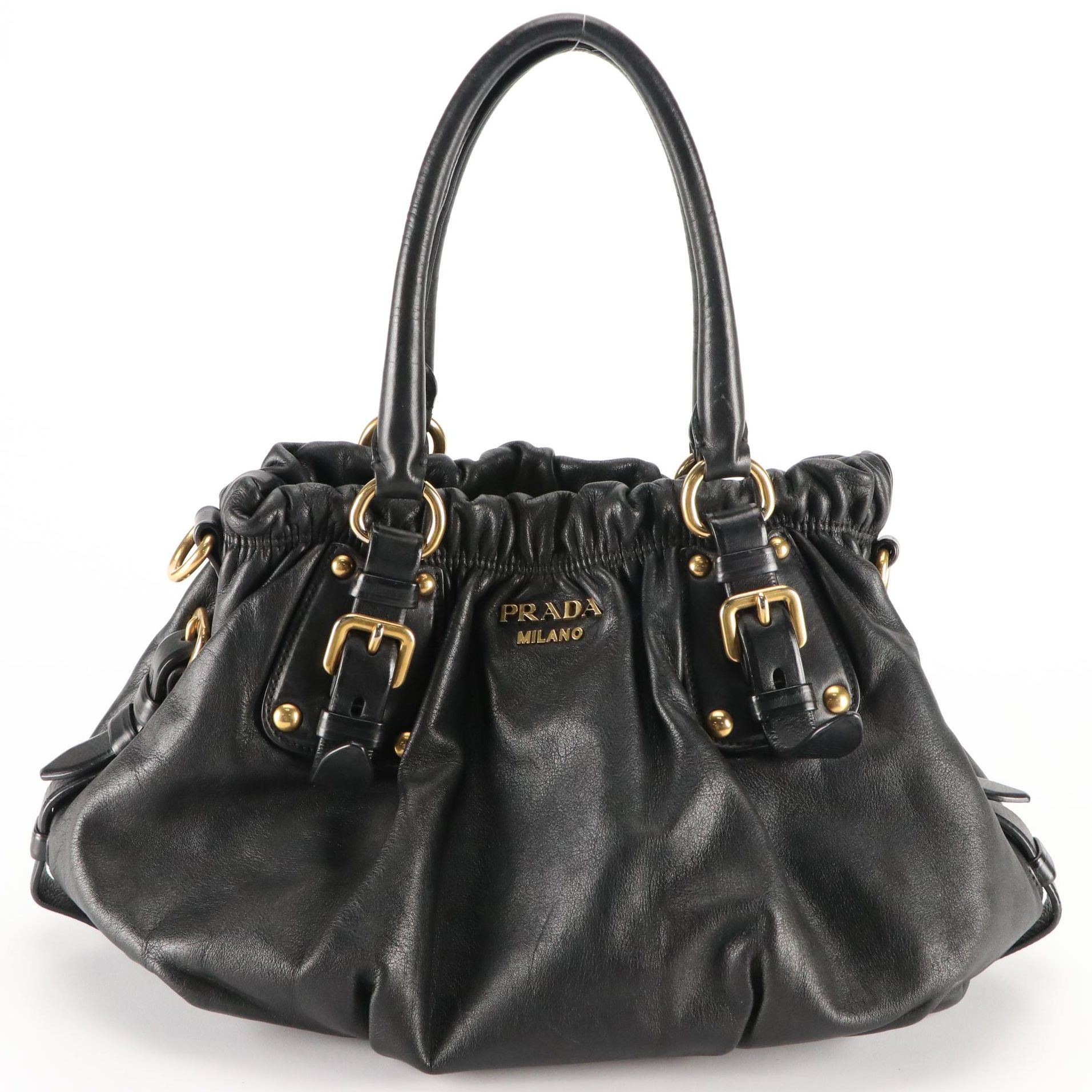 Prada Black Leather Handbag