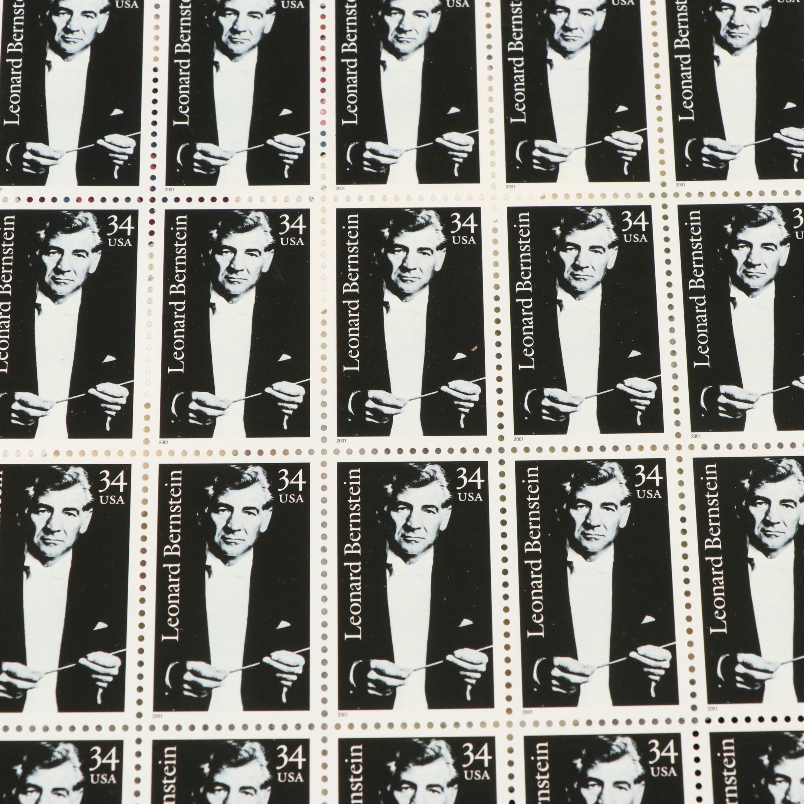 Large Assortment of Commemorative U.S. Postage Stamp Sheets