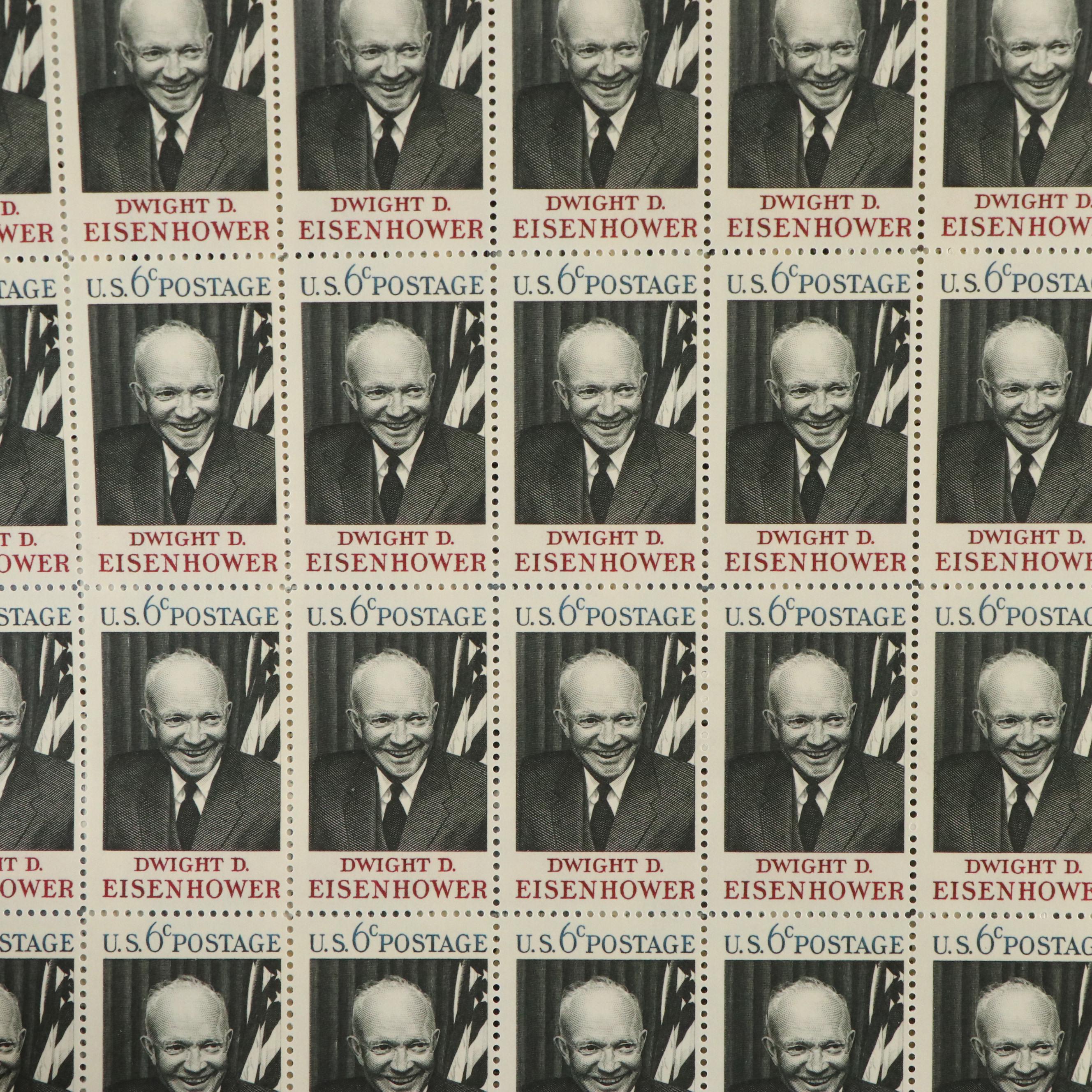 Large Assortment of Commemorative U.S. Postage Stamp Sheets