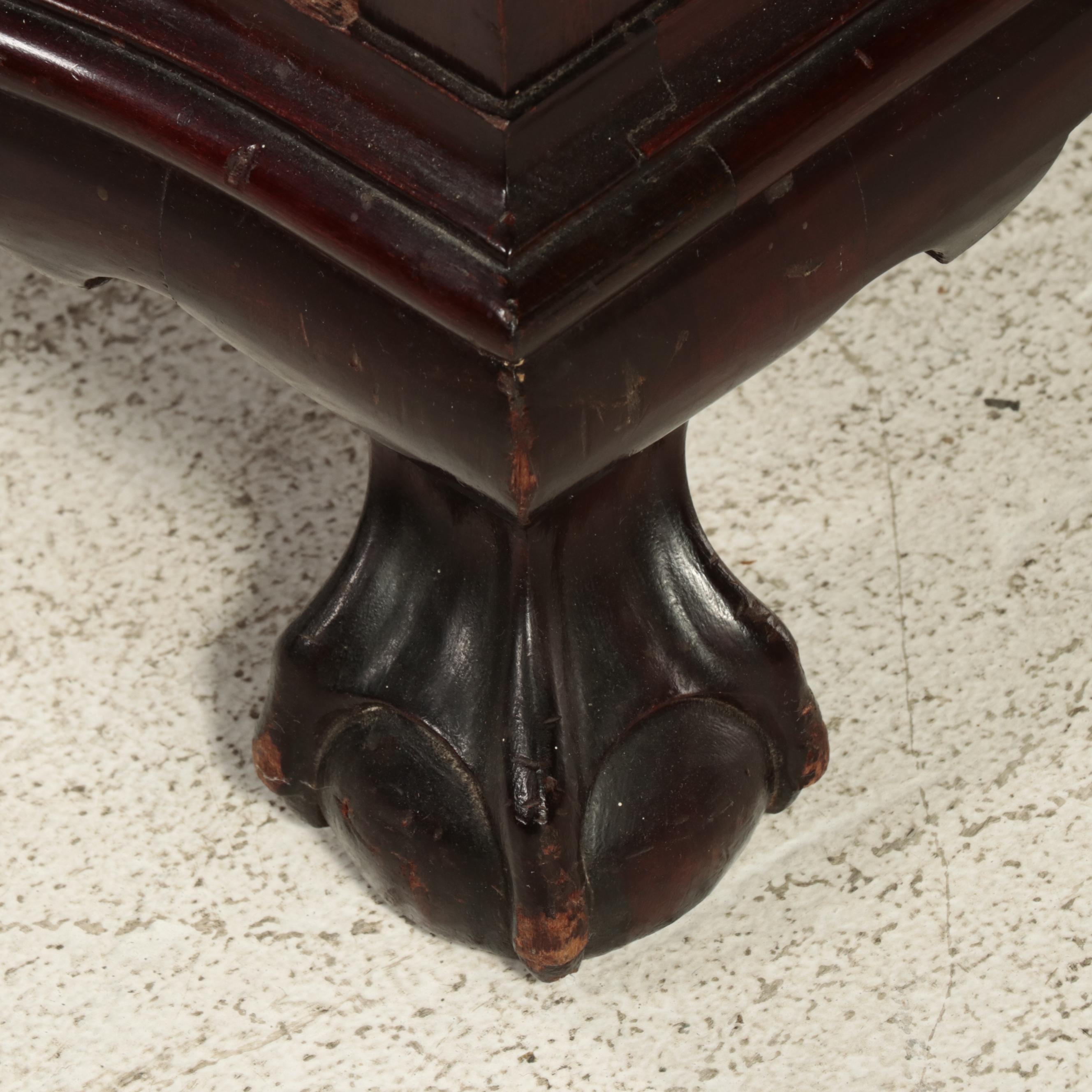 Chippendale Style Mahogany Slant-Front Desk, Early 20th Century