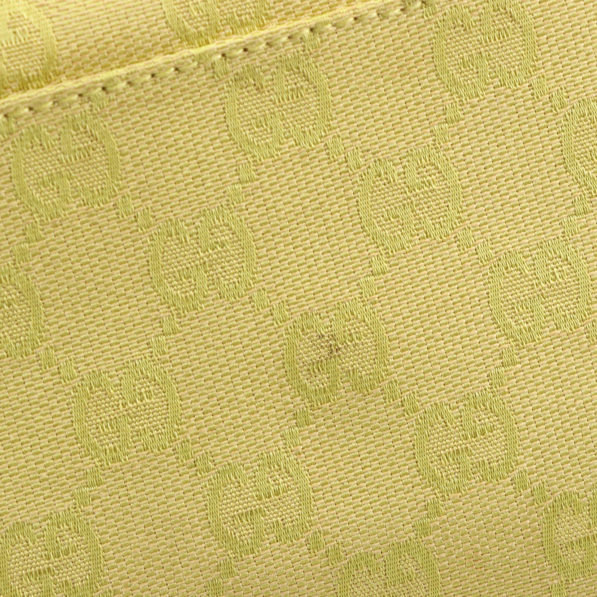 Gucci Hobo Shoulder Bag in Neon GG Canvas and Leather Trim EBTH