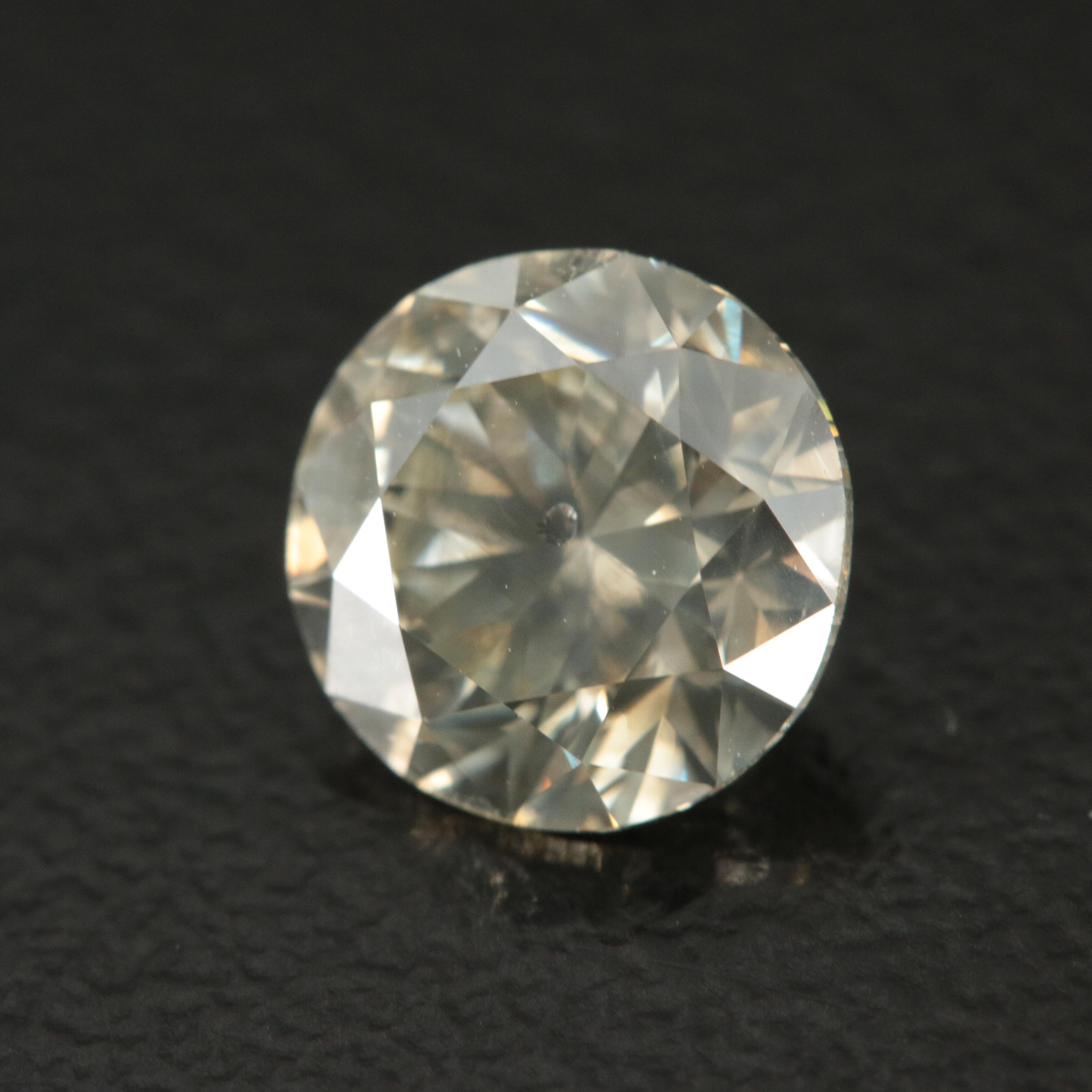 Loose 2.01 CT Fancy Light Brown Diamond