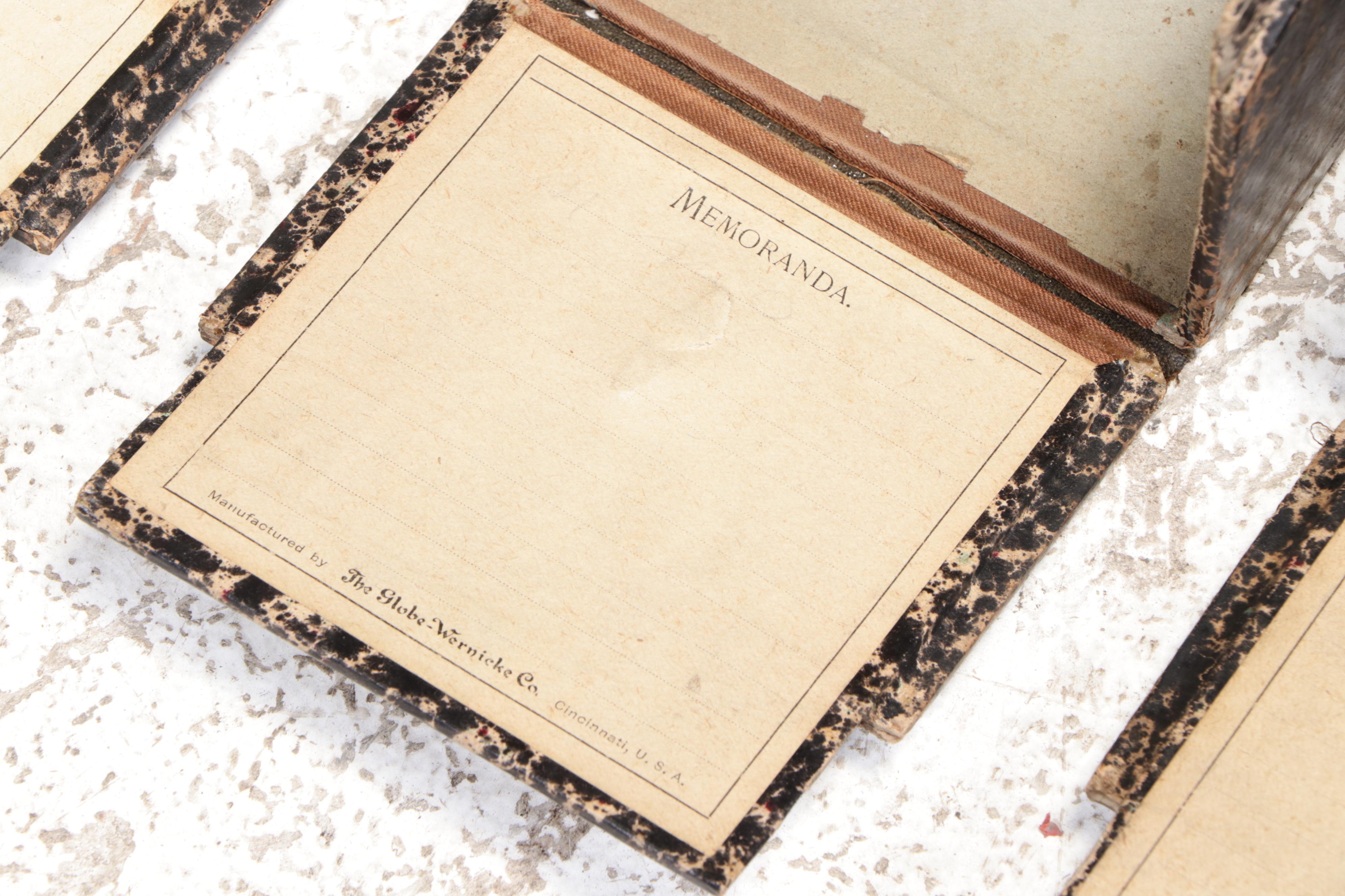 Small Oak Tambour-Front File Cabinet with Inserts, Incl. The Globe-Wernicke Co.