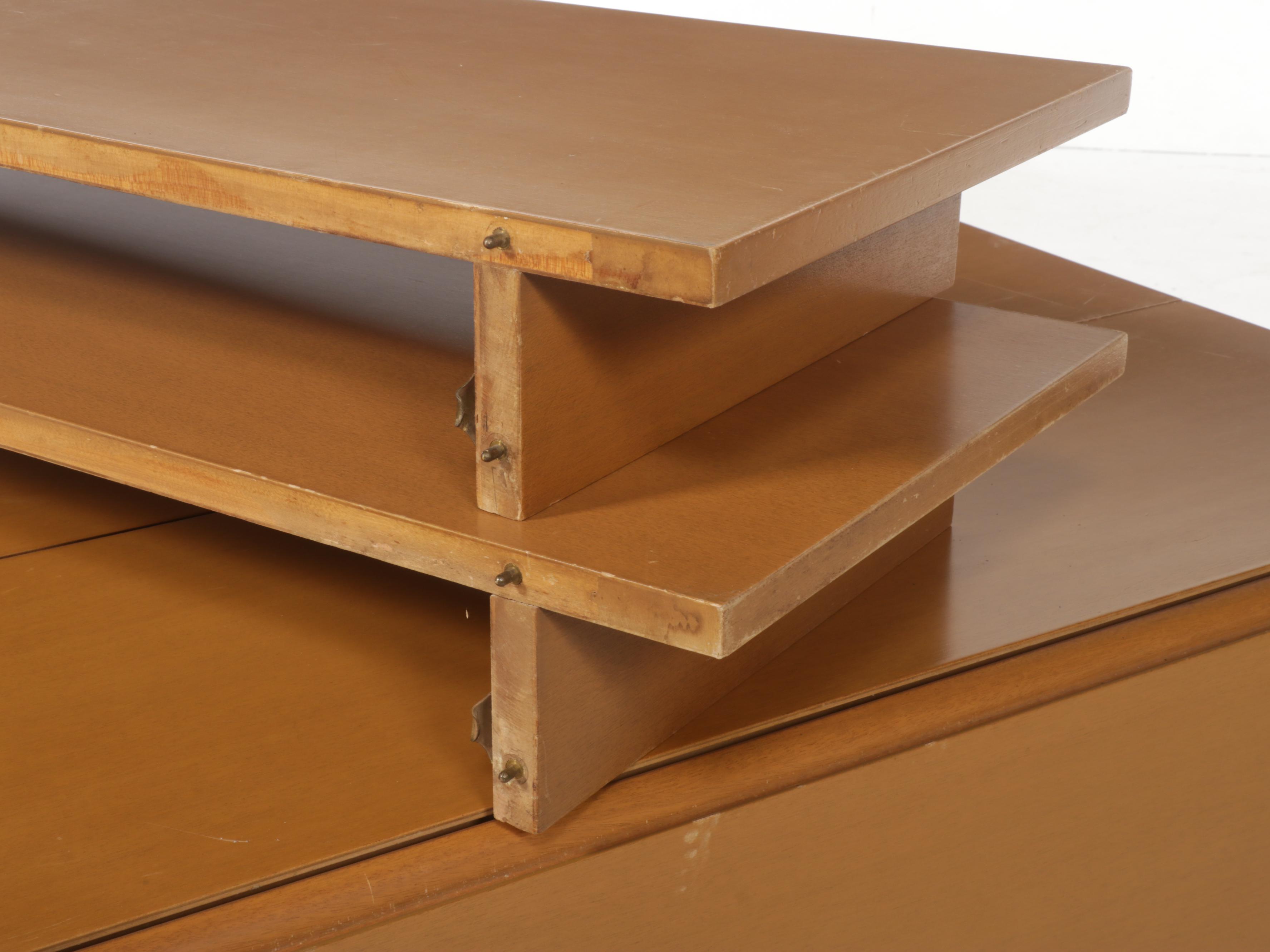 TH Robsjohn-Gibbings for Widdicomb Blondewood Drop Leaf Dining Table