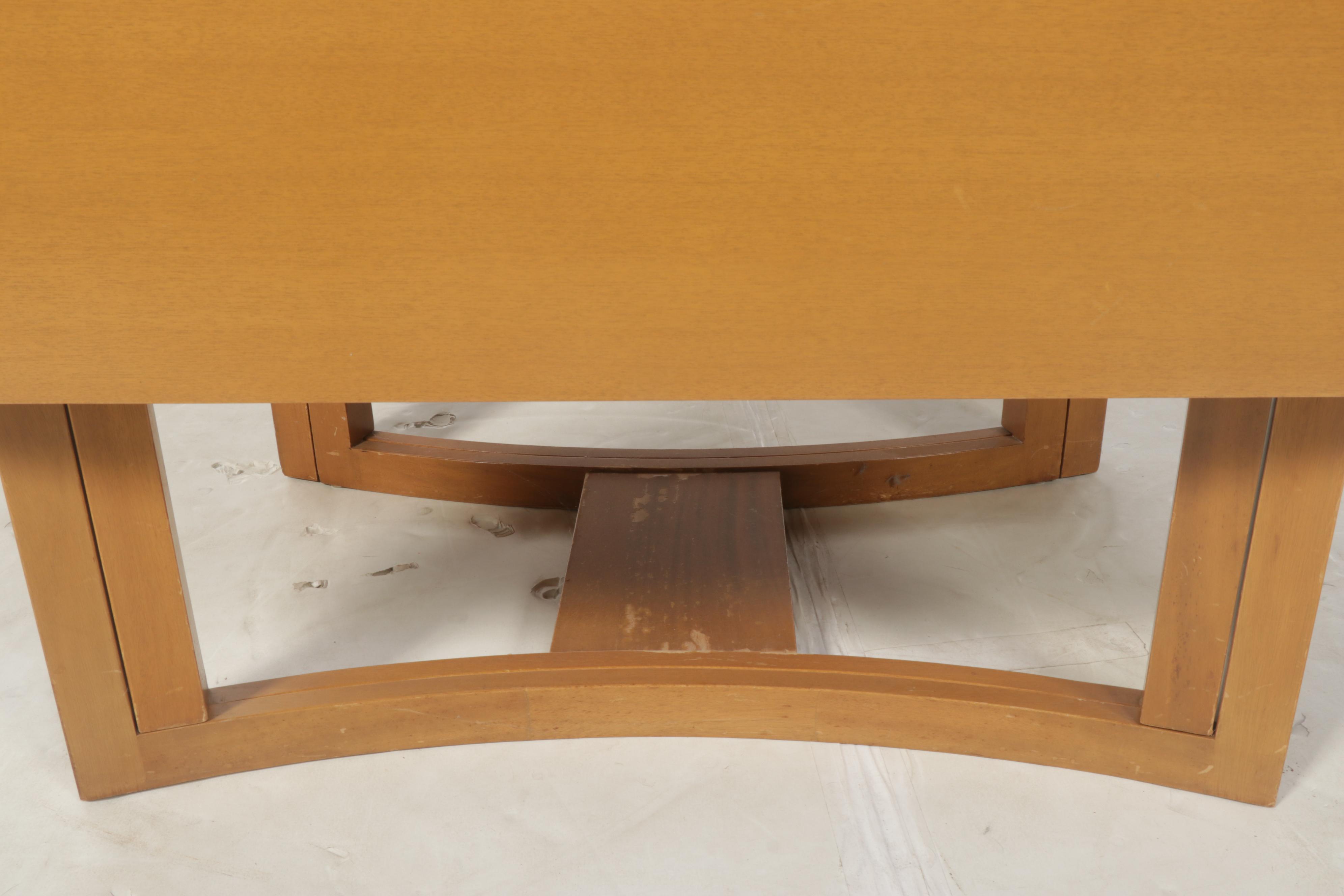 TH Robsjohn-Gibbings for Widdicomb Blondewood Drop Leaf Dining Table