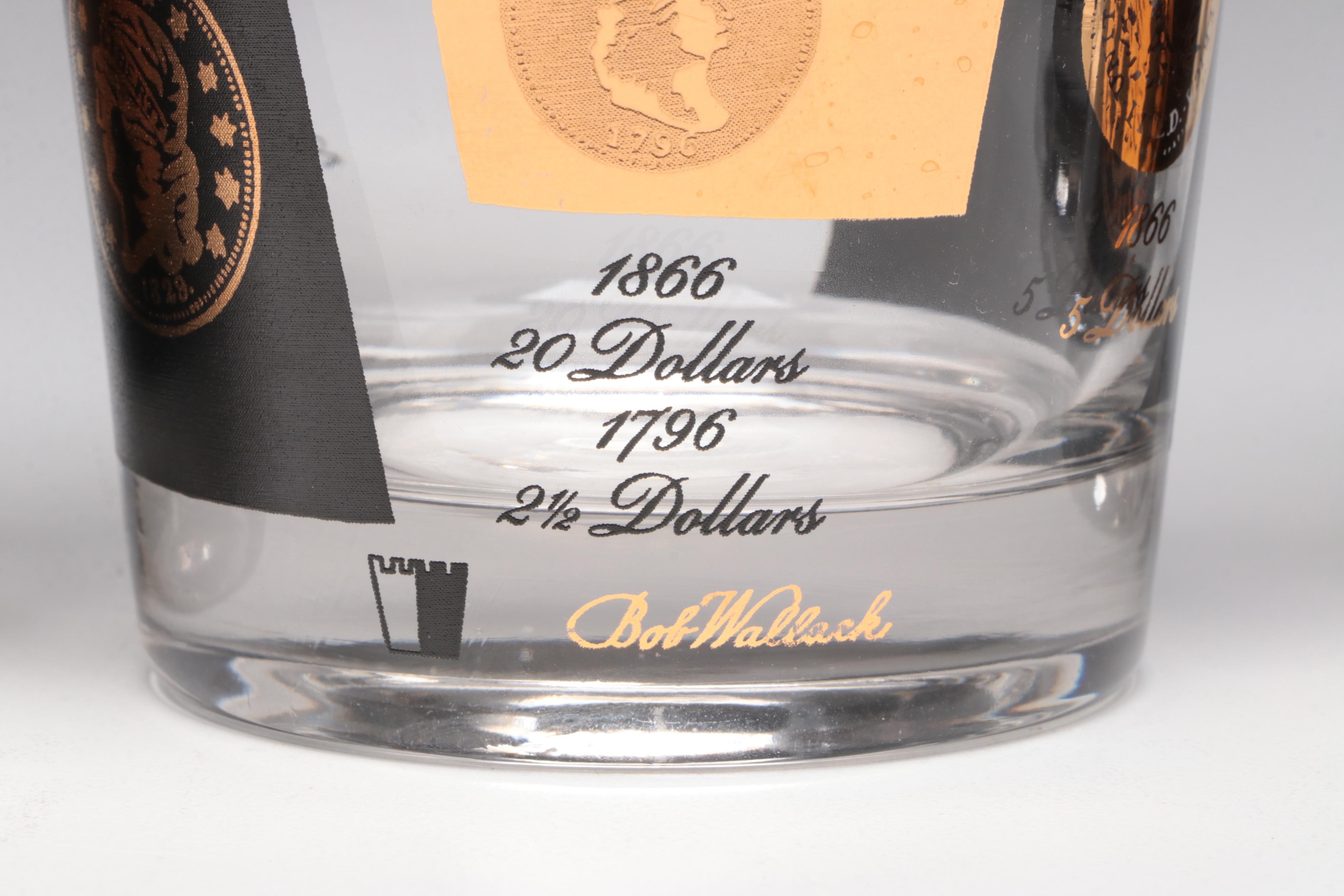 Cera Bob Wallack Mid Century Modern Cocktail Set with Drulane Tray