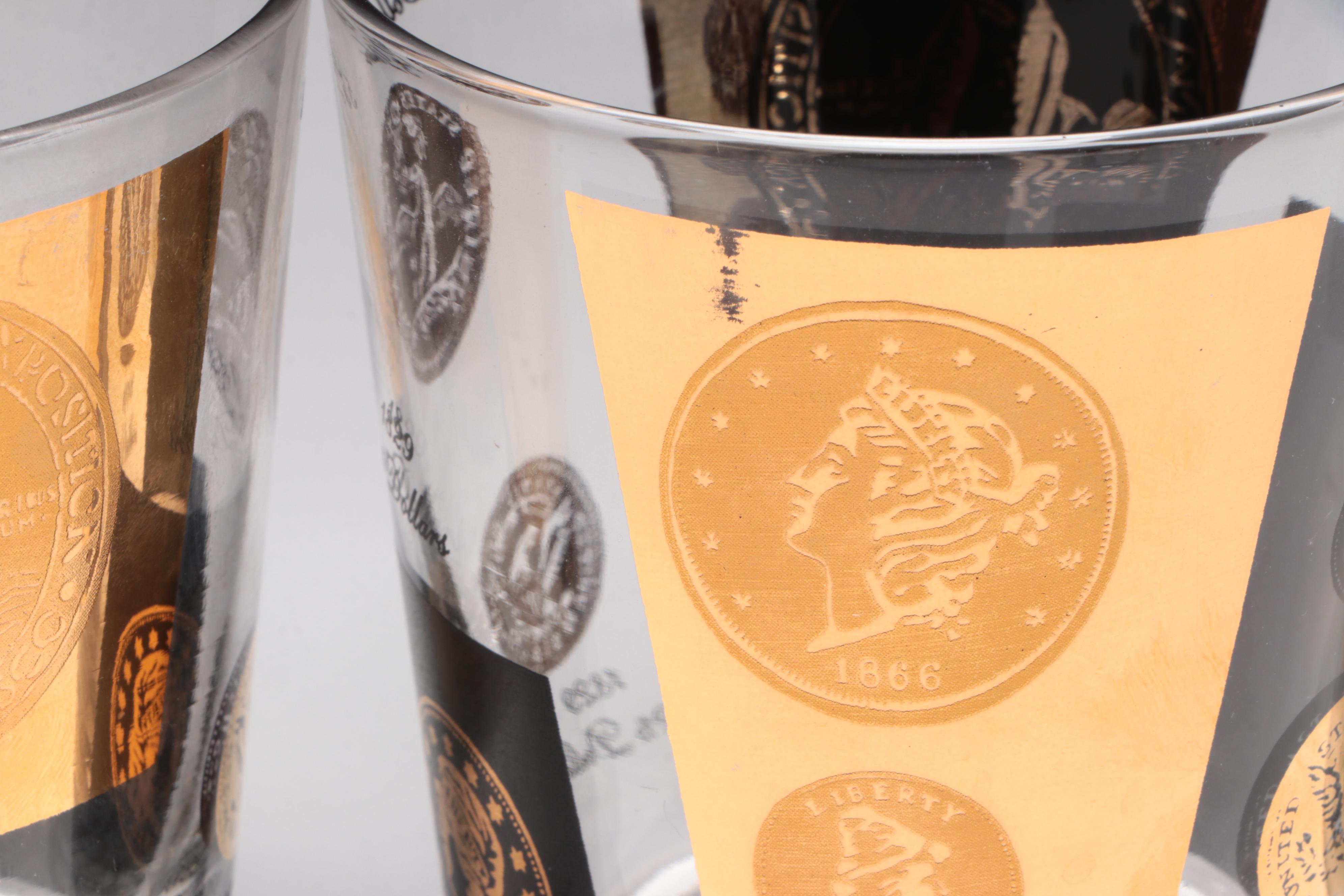 Cera Bob Wallack Mid Century Modern Cocktail Set with Drulane Tray