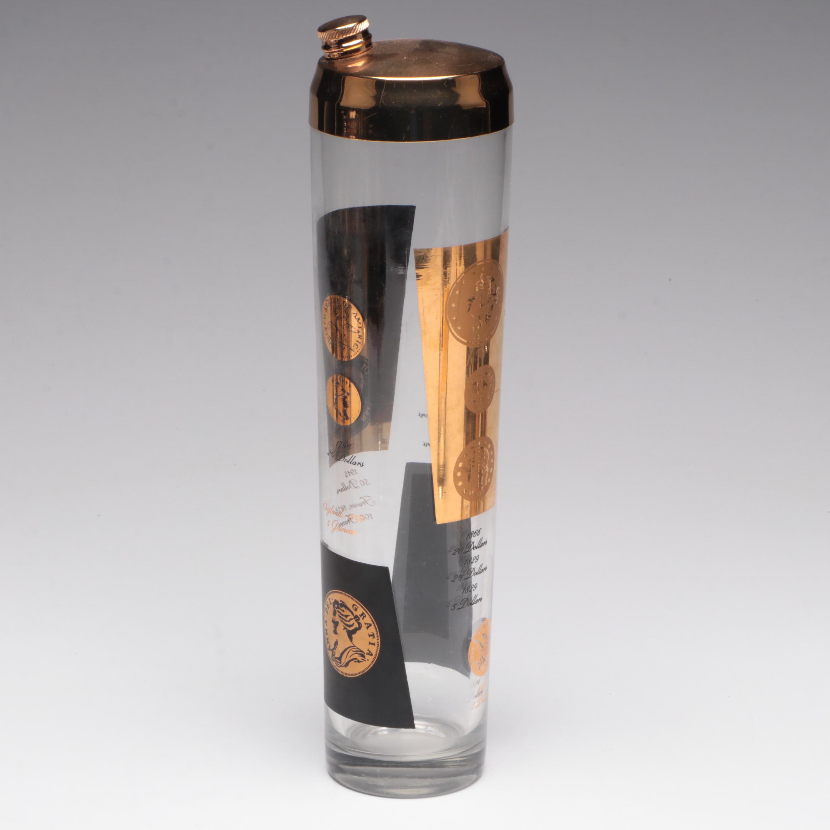 Cera Bob Wallack Mid Century Modern Cocktail Set with Drulane Tray