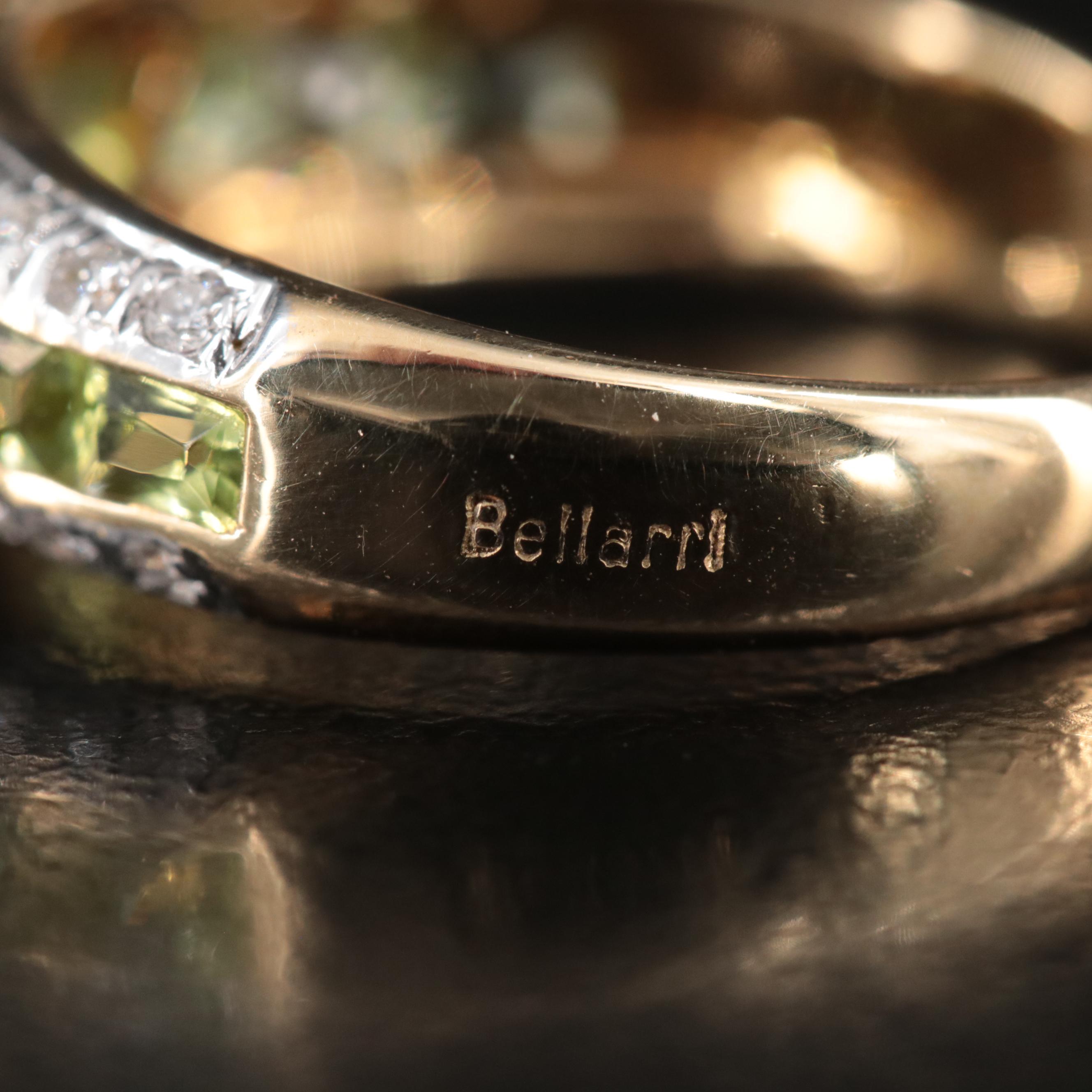 18K Peridot and Diamond Ring