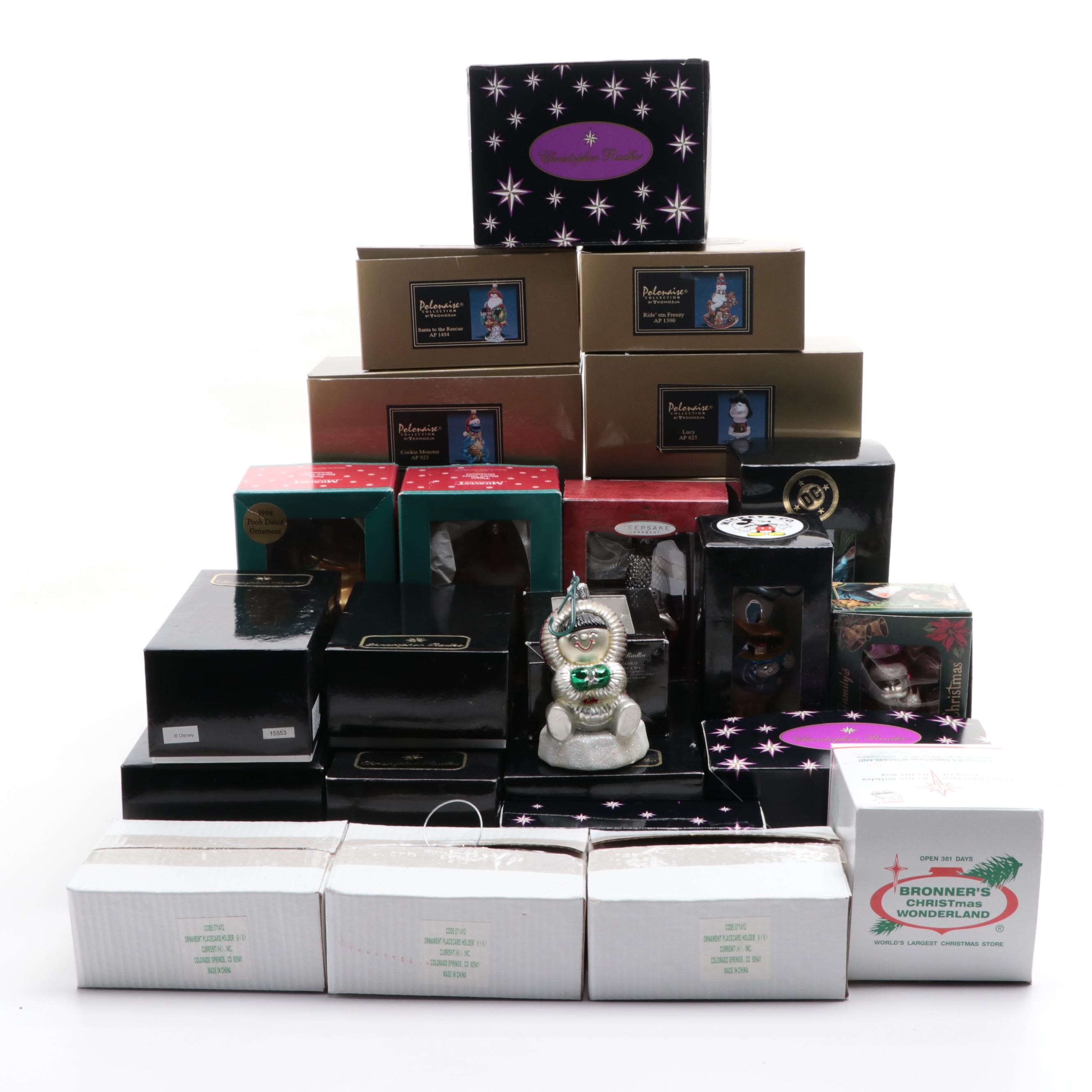 Christopher Radko and Other Christmas Ornaments