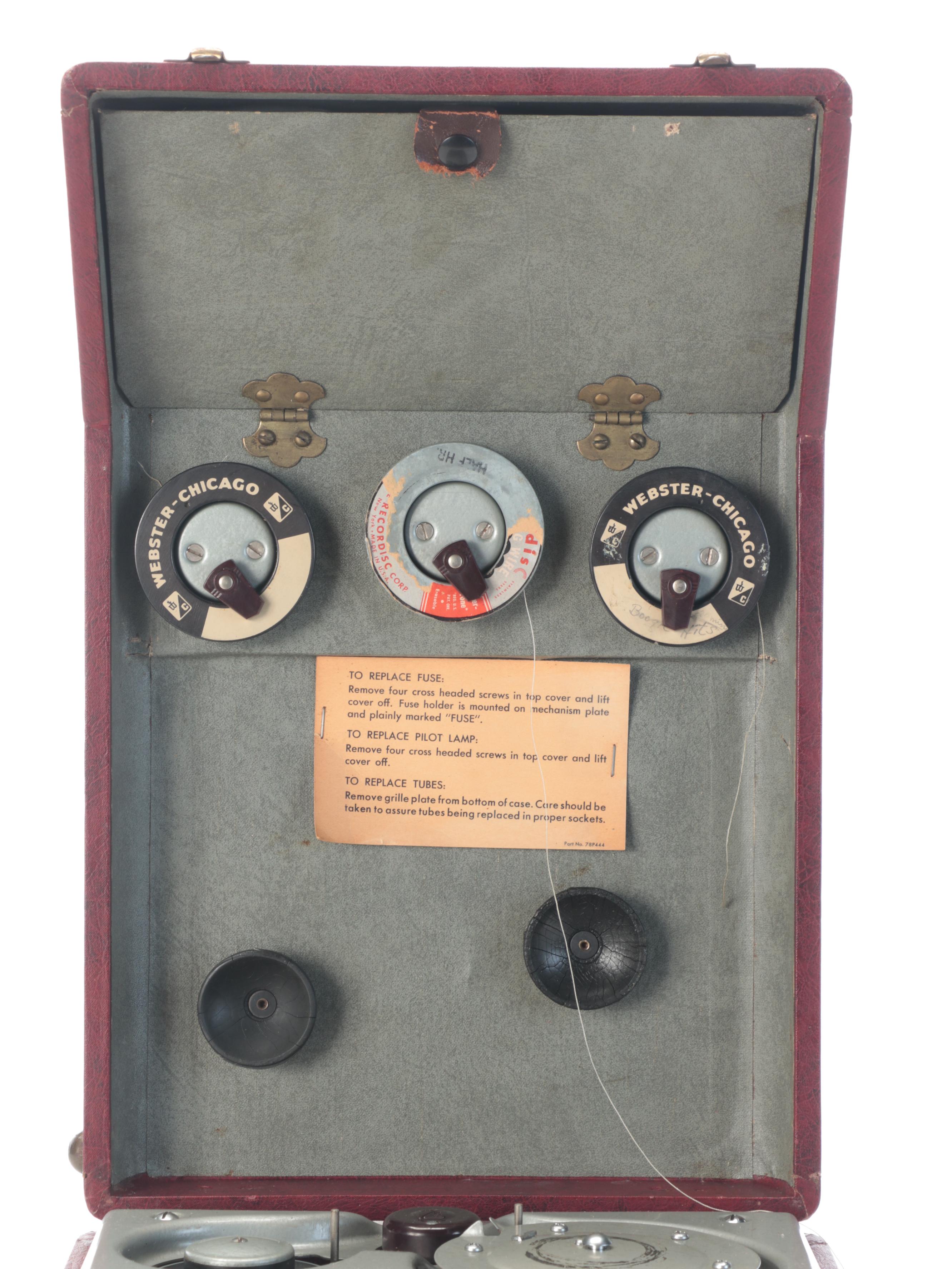Webster-Chicago Electronic Memory Wire Recorder, Mid-20th Century