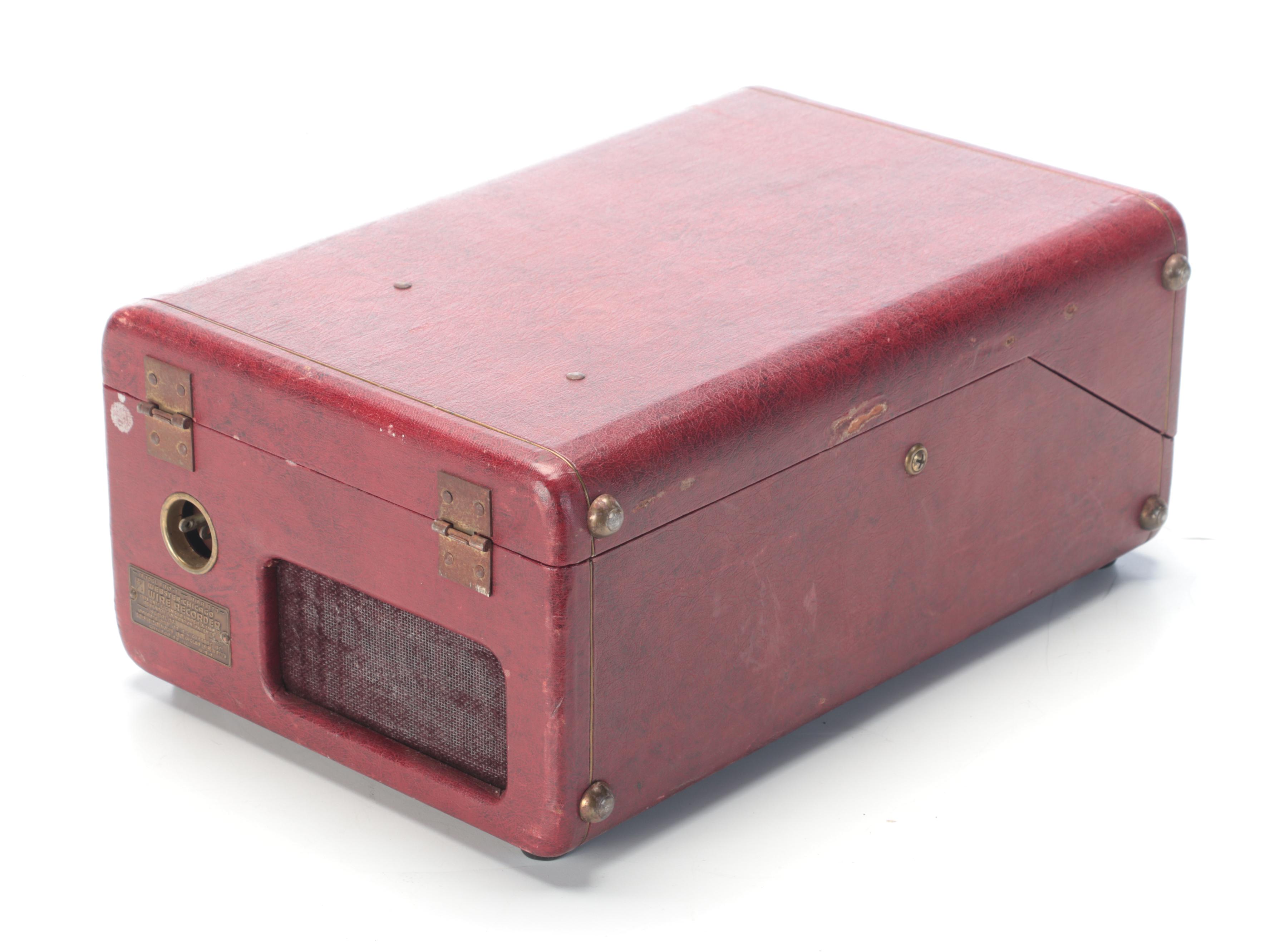 Webster-Chicago Electronic Memory Wire Recorder, Mid-20th Century