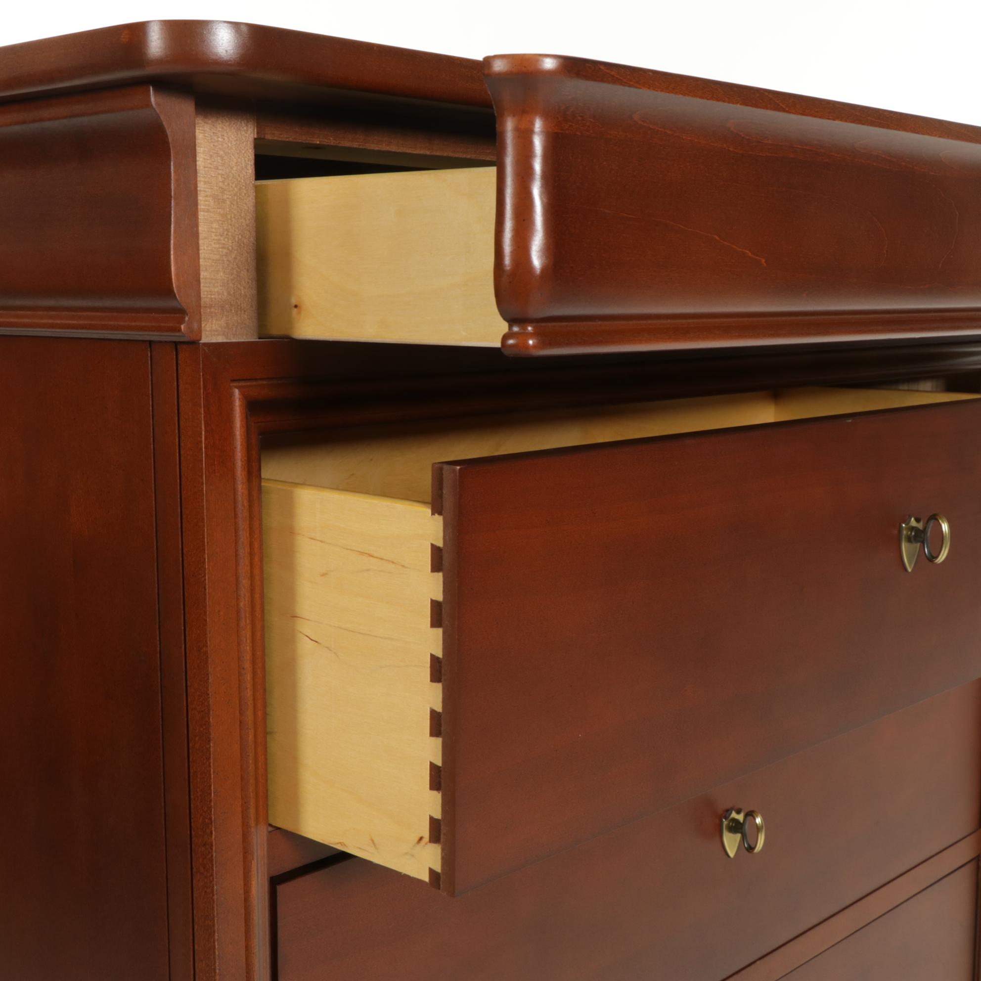 Thomasville Impressions Cherry Five Drawer Dresser in Merlot Finish