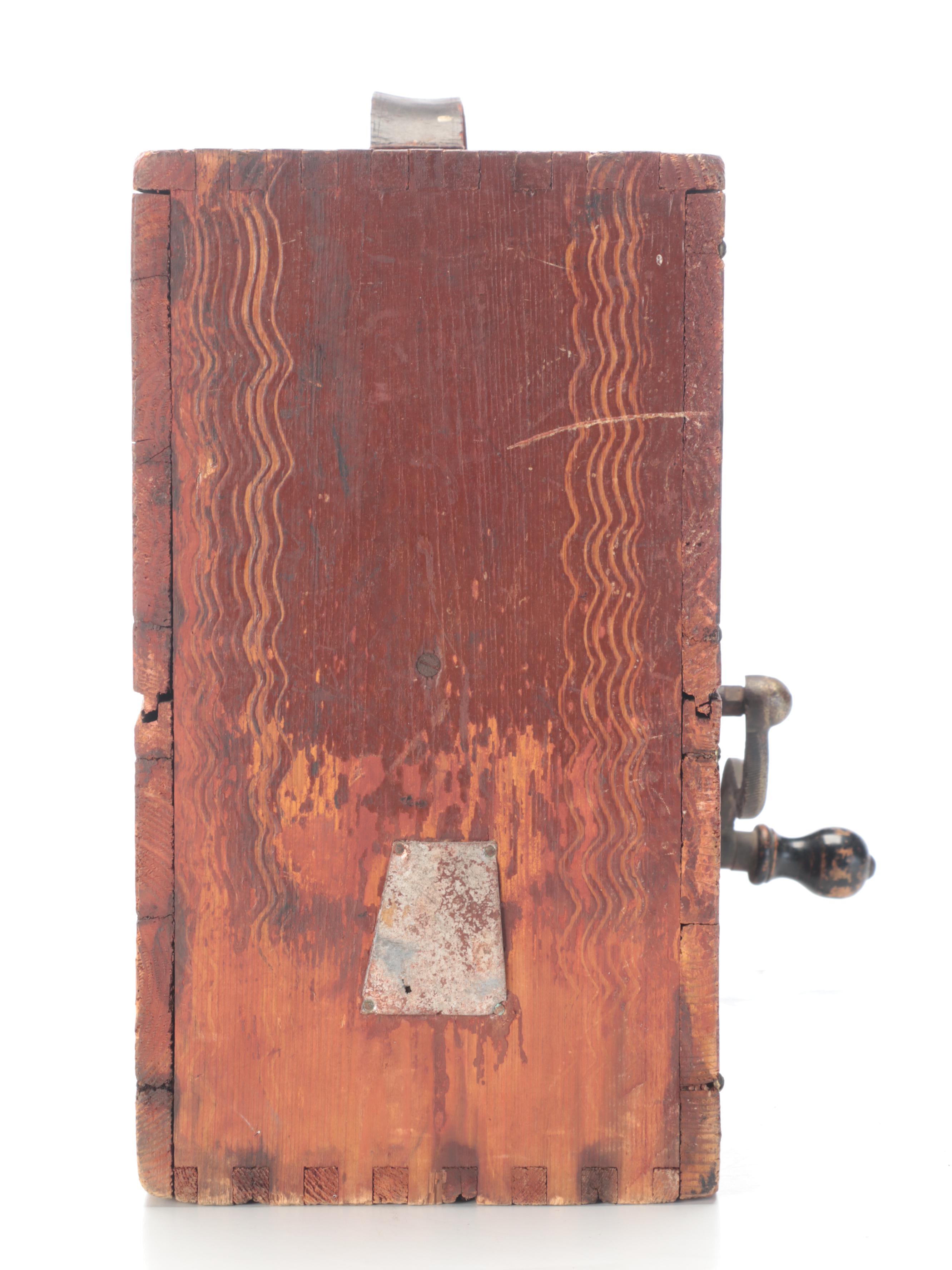 Nautical Square Boxed Wood Manual Rotary Foghorn