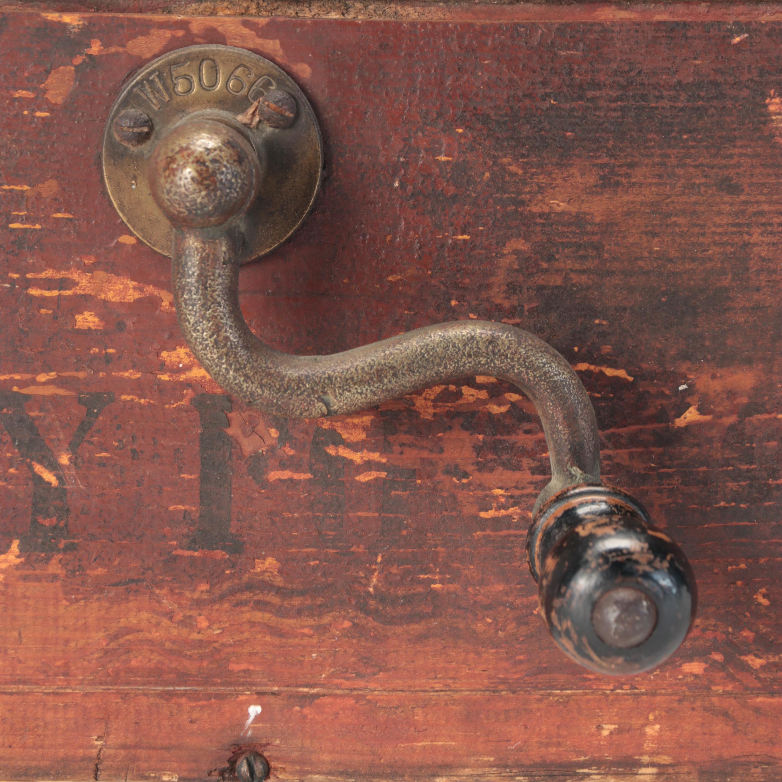 Nautical Square Boxed Wood Manual Rotary Foghorn